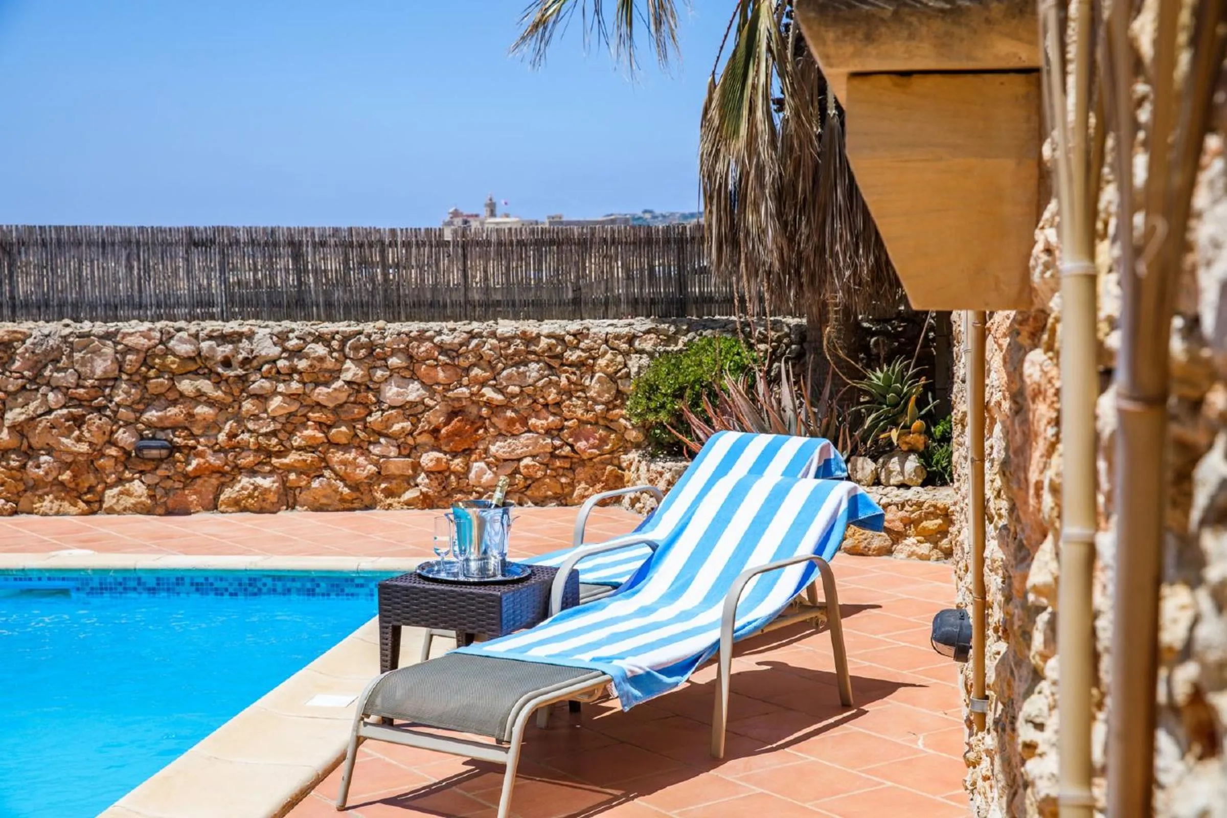 Pool view in L'Ghorfa