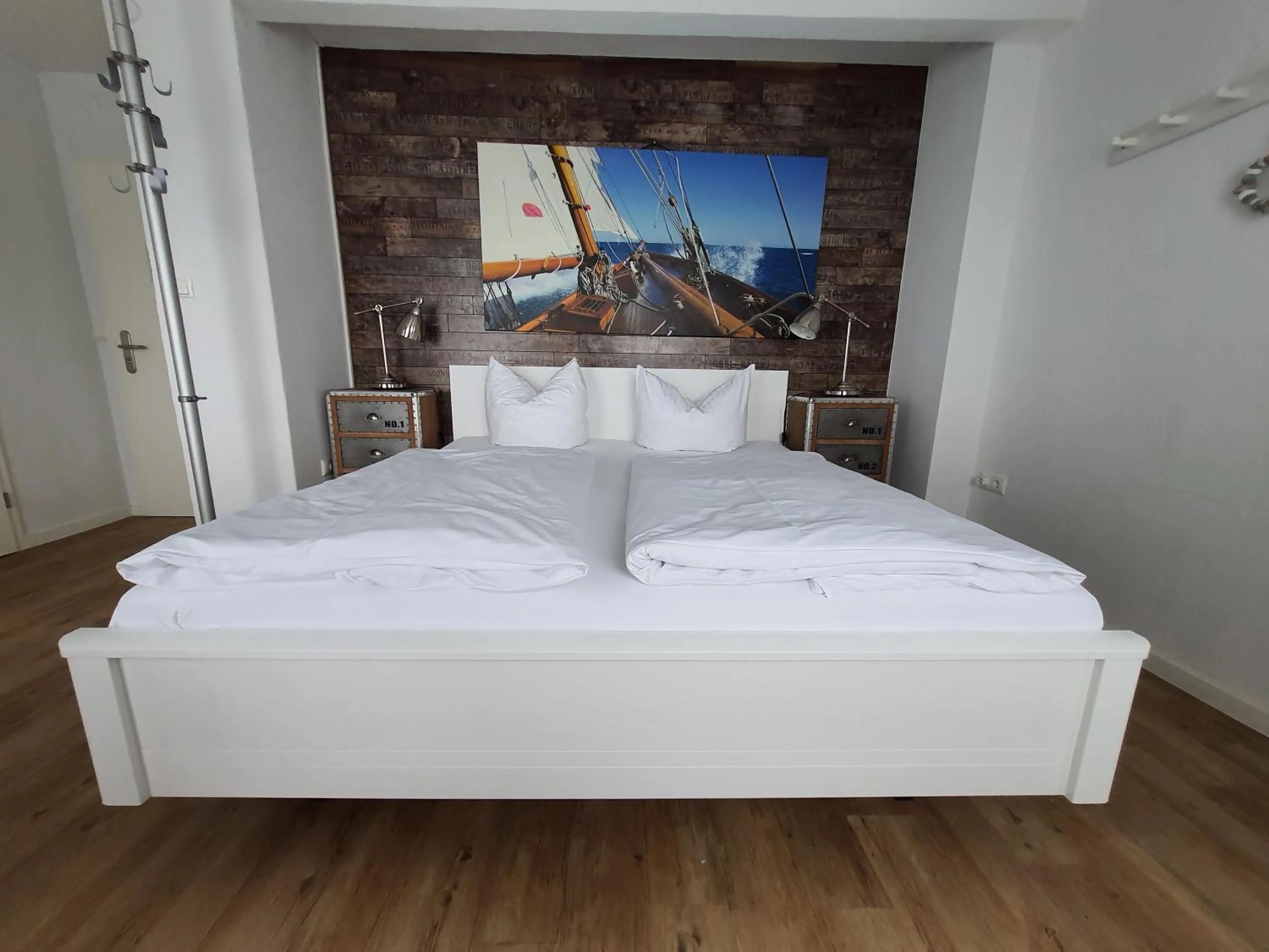 Photo of the whole room, Bed in Haus Achtern Diek in erster Reihe am Meer