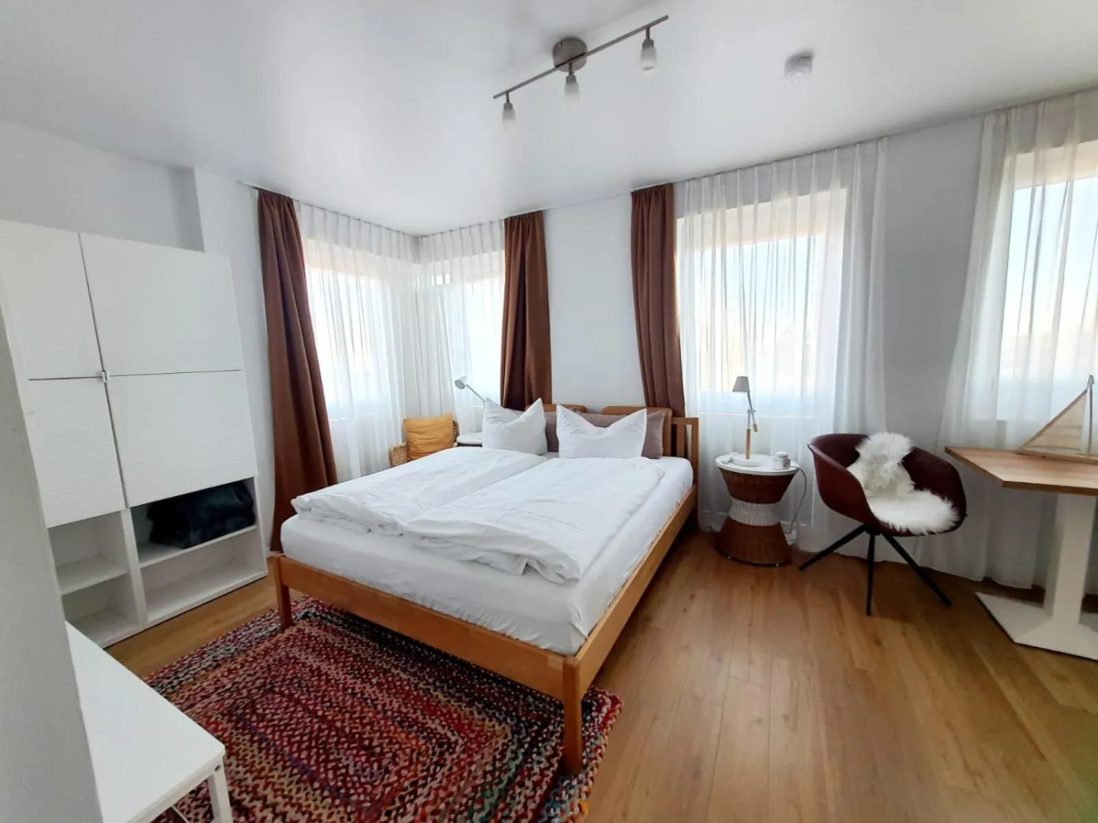 Bed in Haus Achtern Diek in erster Reihe am Meer