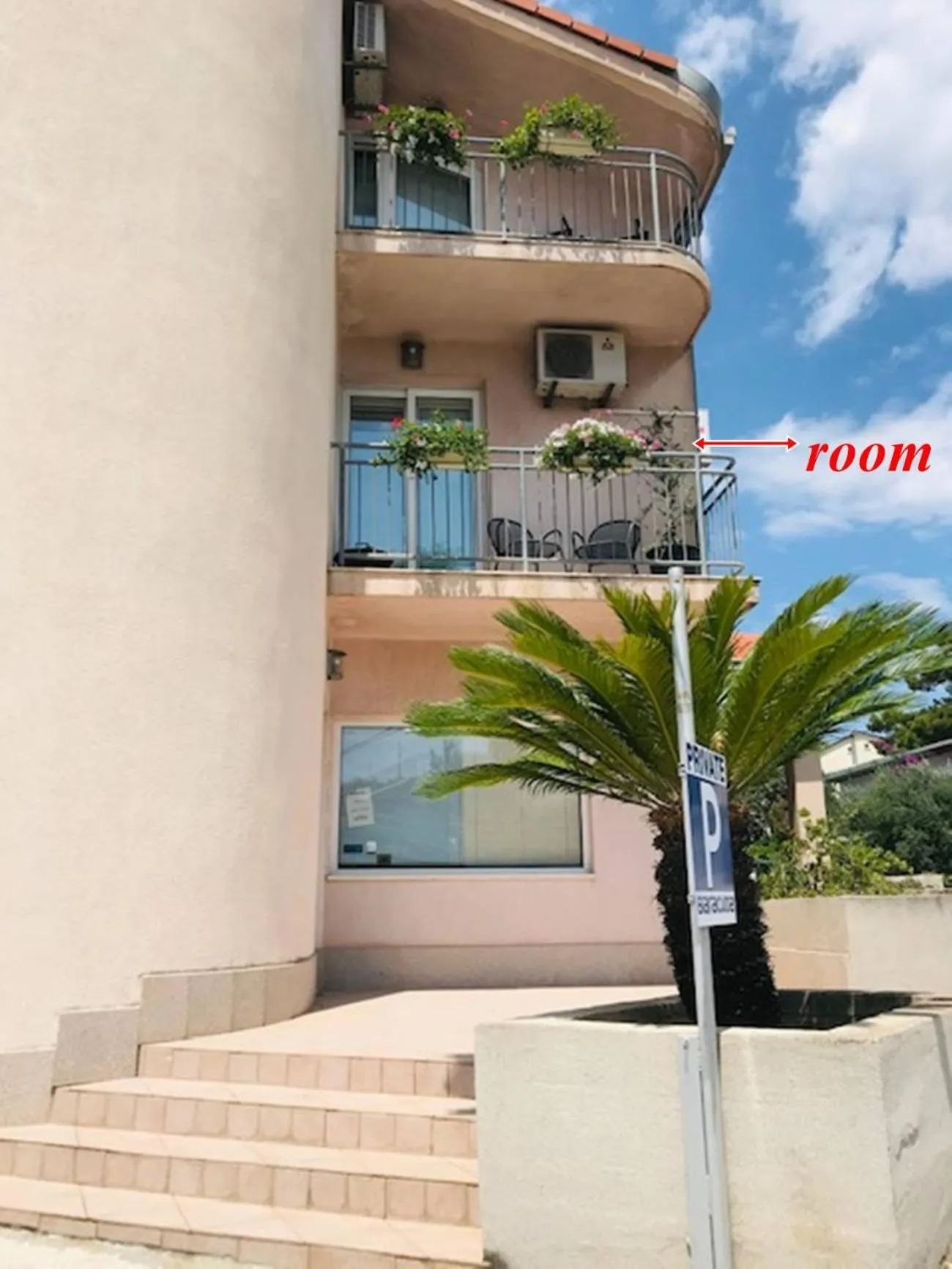 Property building in Pink Inn