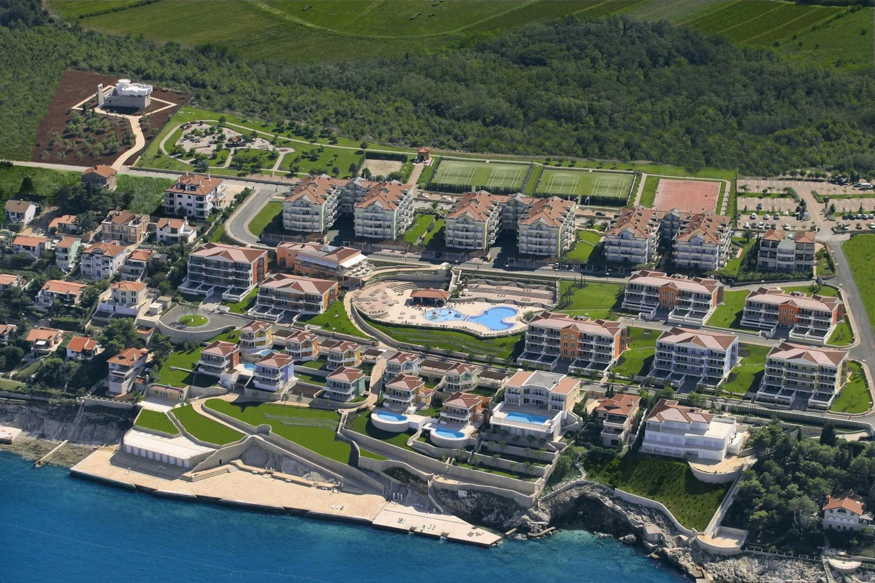 Bird's eye view in Skiper Apartments & Golf Resort