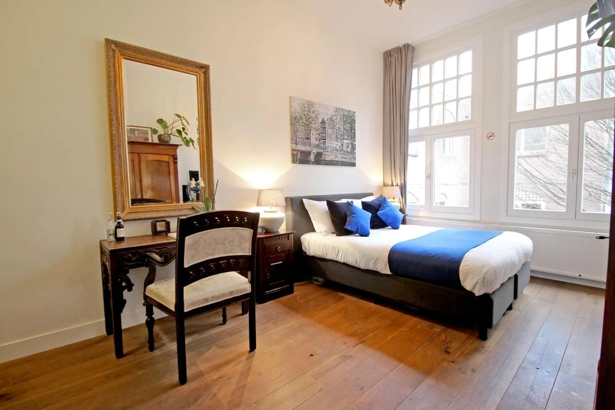 Bedroom, Bed in New monumental garden view Studio