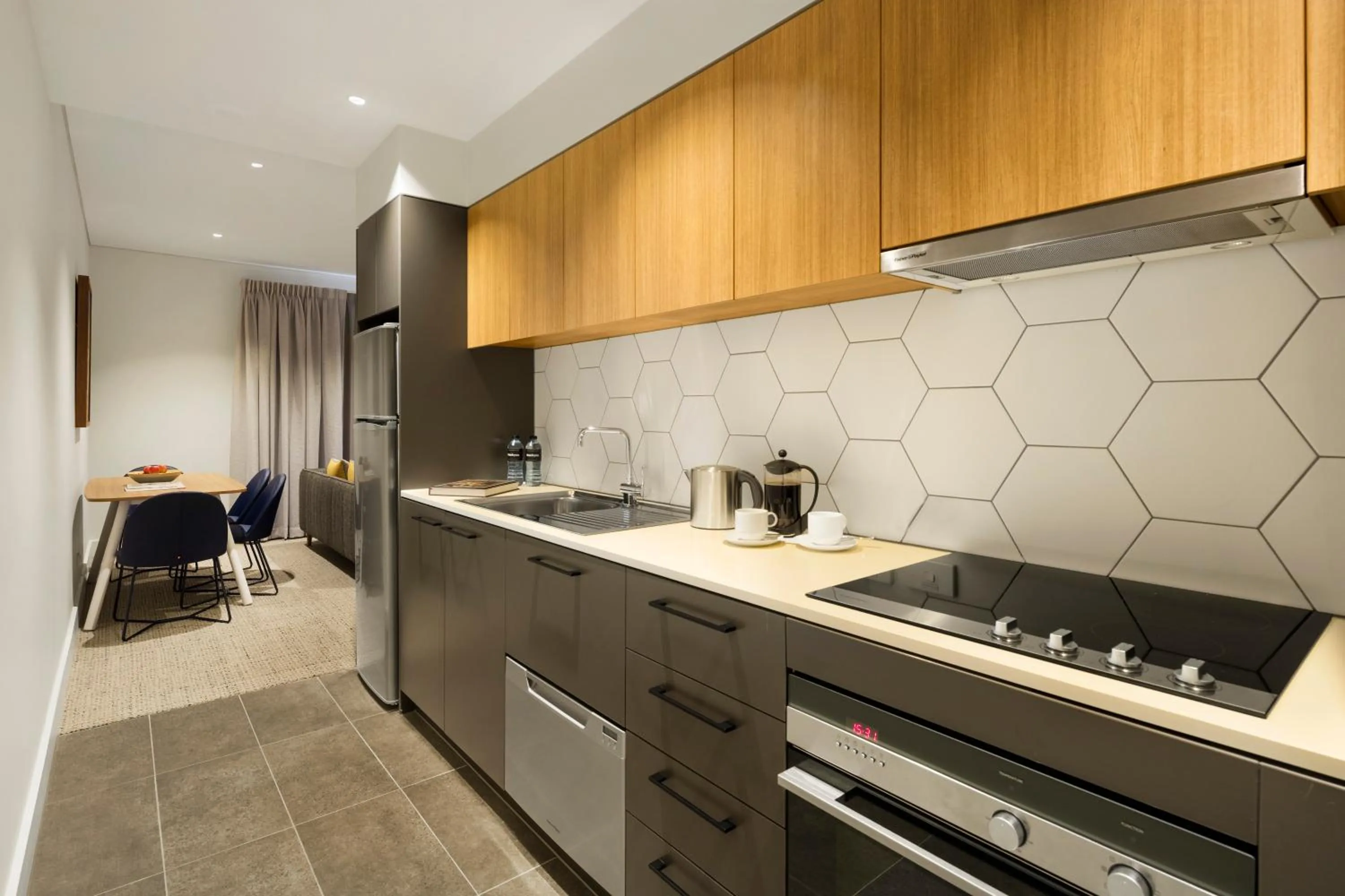 Kitchen or kitchenette in Quest Port Adelaide