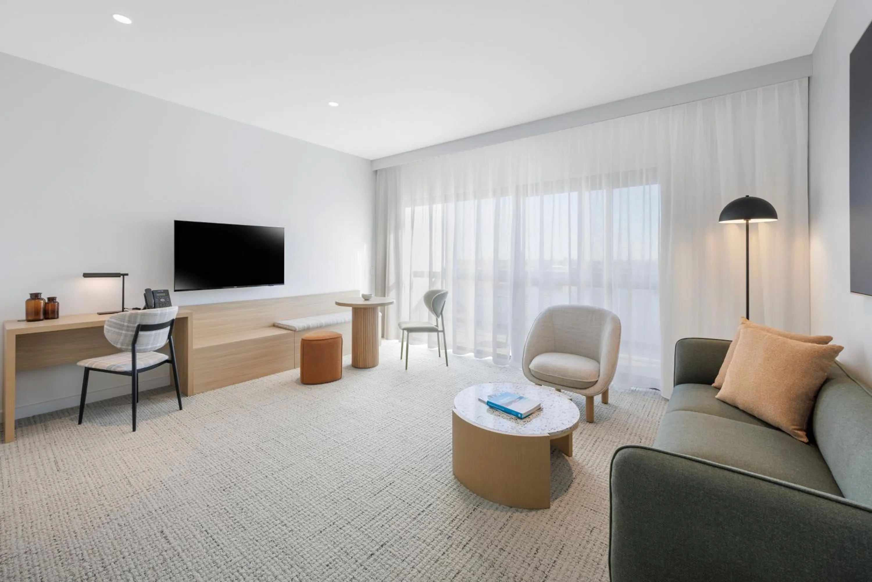 Living room in Quest Port Adelaide