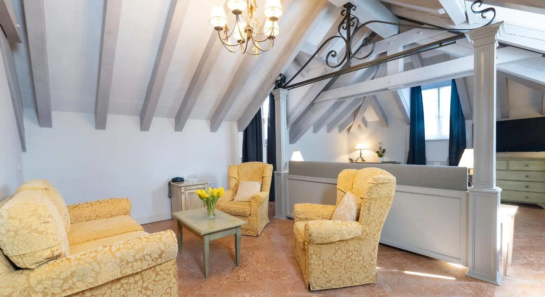 Living room in Hotel Cannero