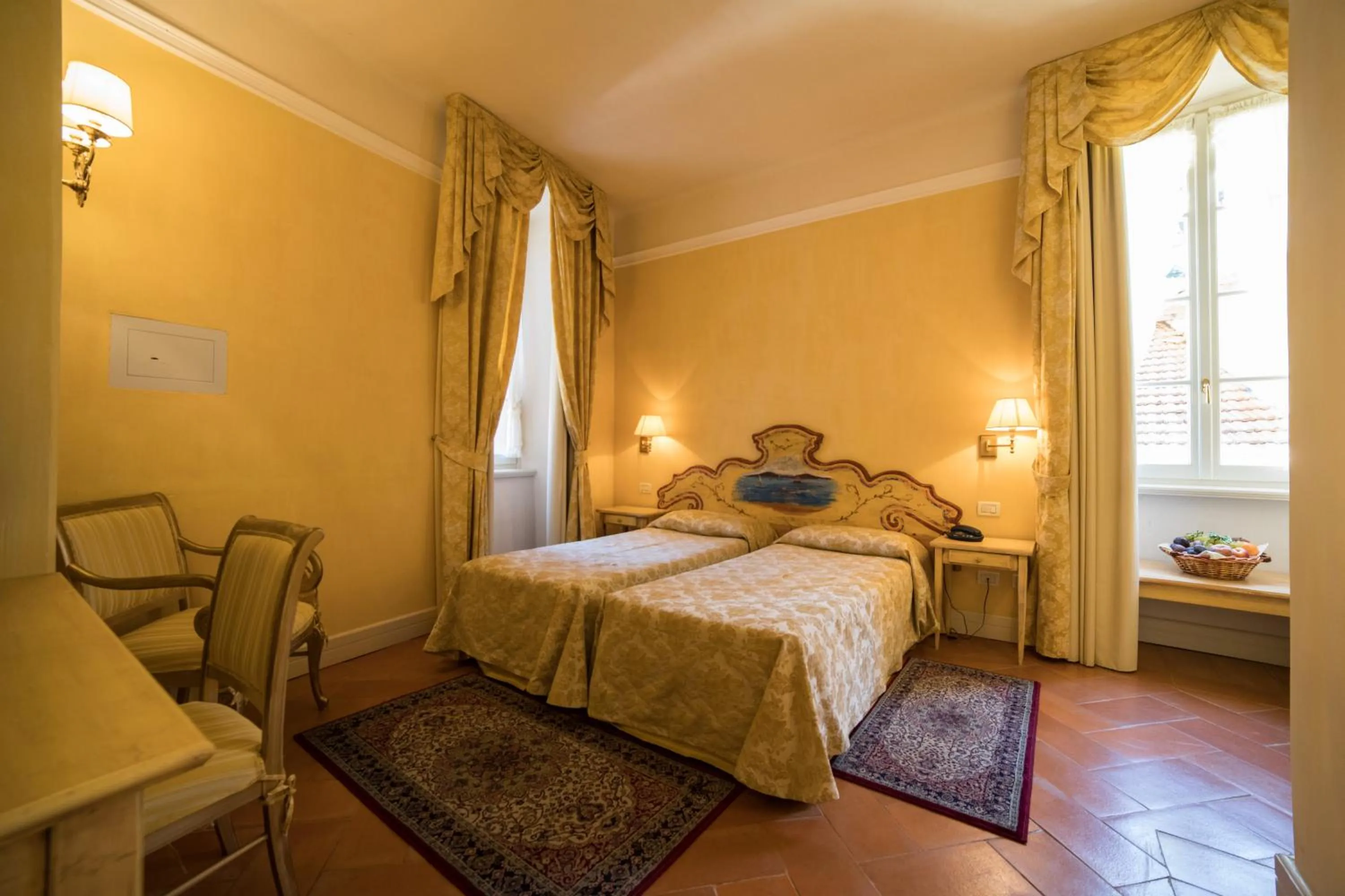 Bed in Hotel Cannero