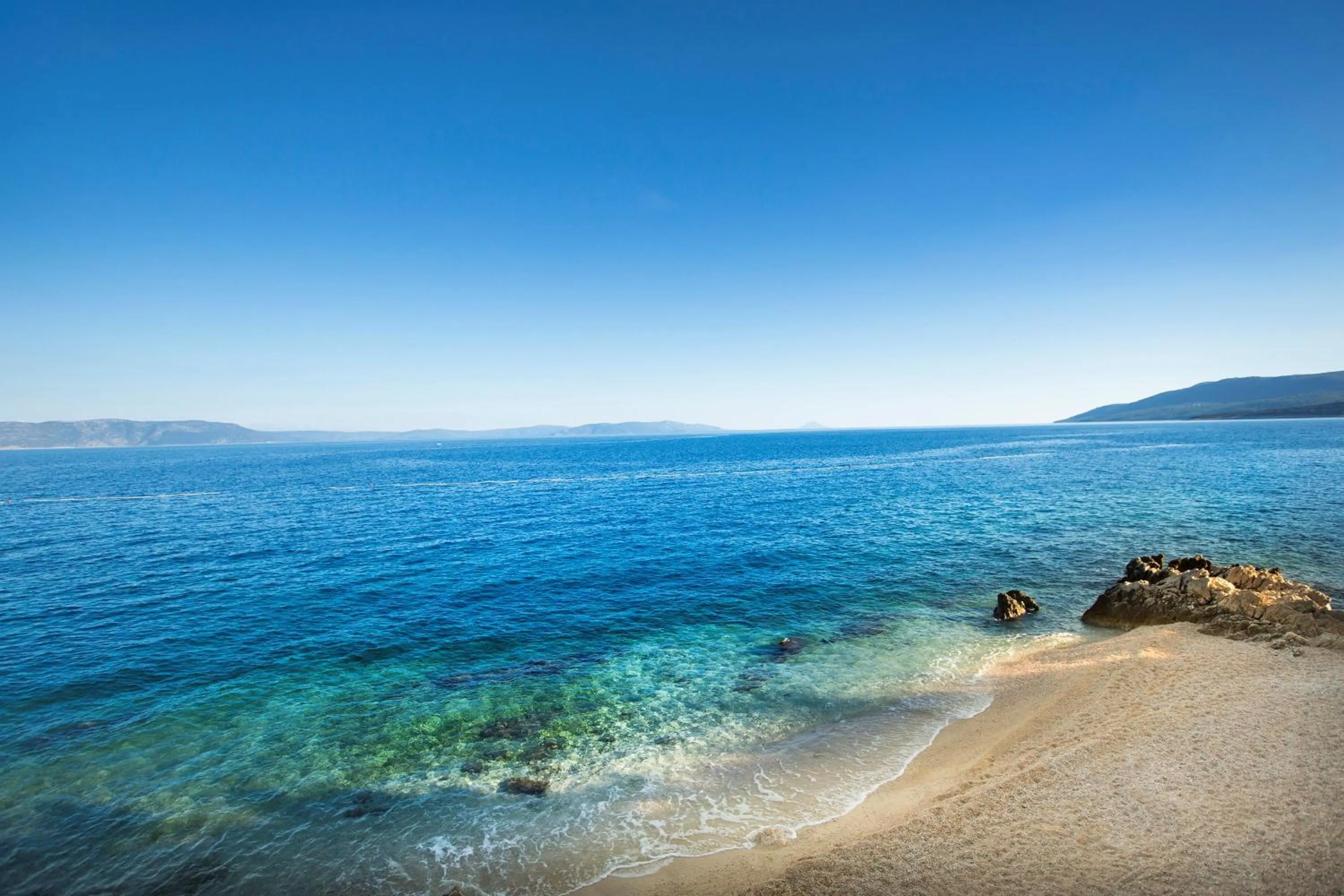 Beach in Sunny Rabac by Valamar