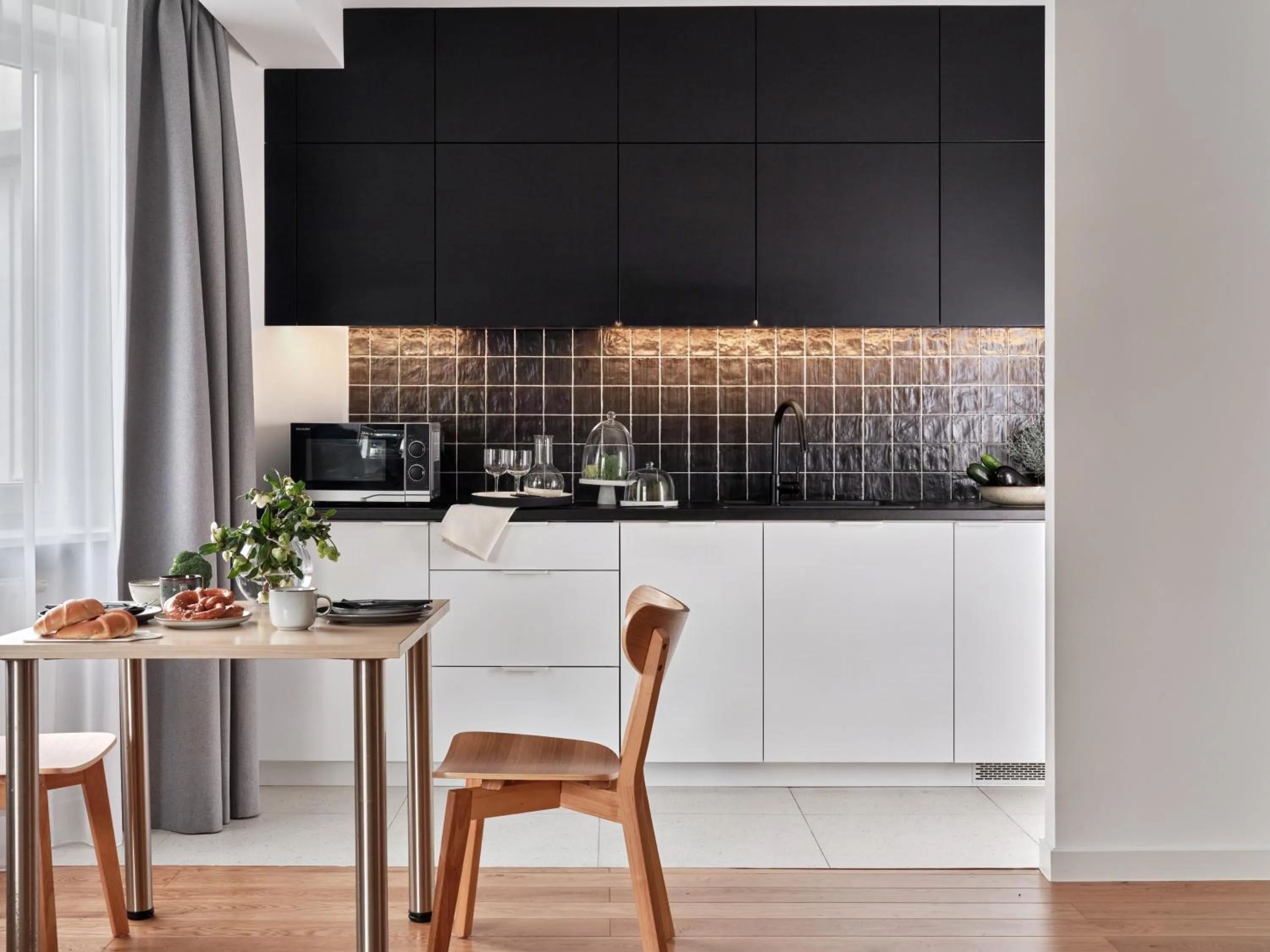 Kitchen or kitchenette in Apartamenty Media Park