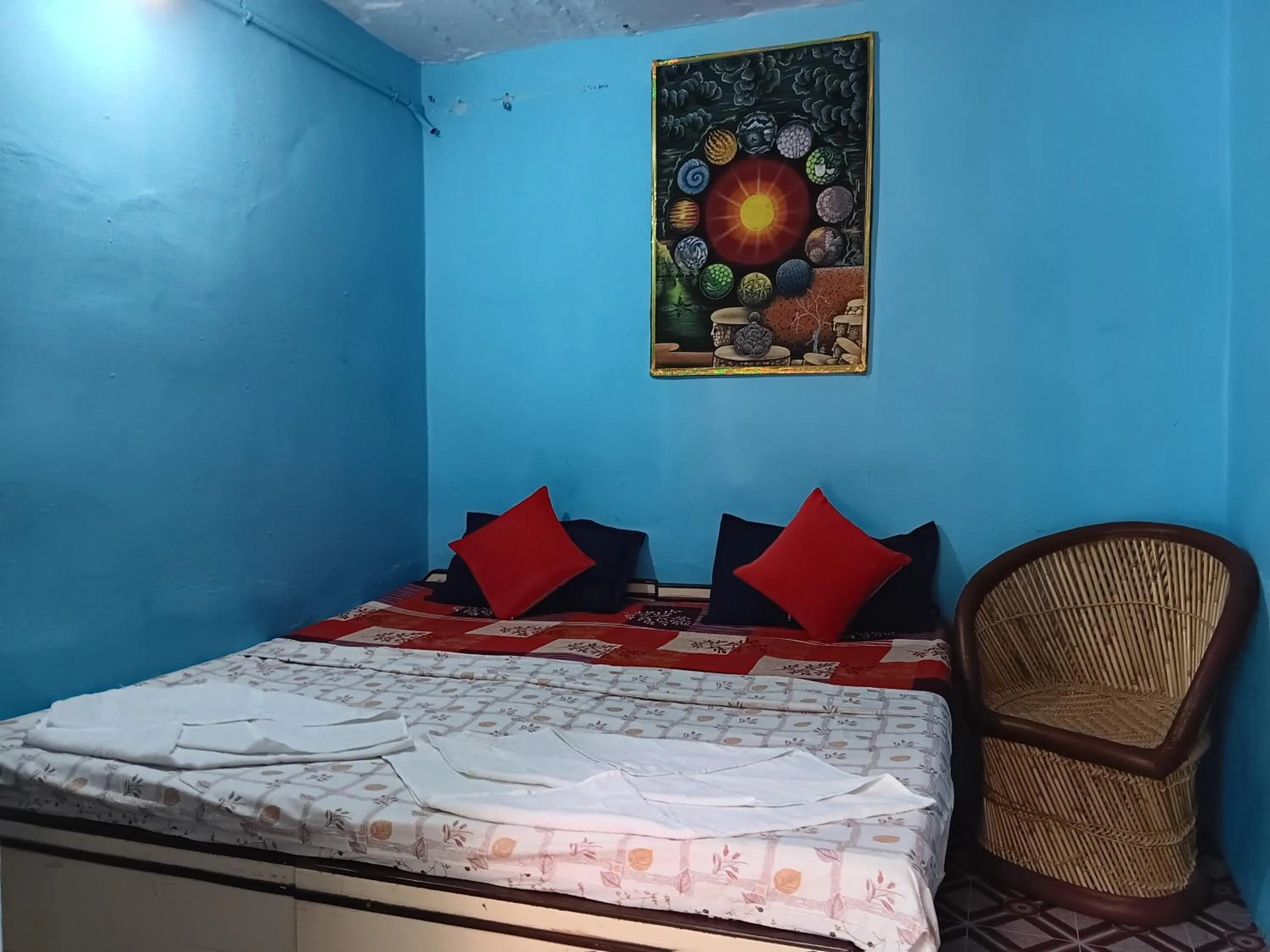 Bed in Mayur Guest House
