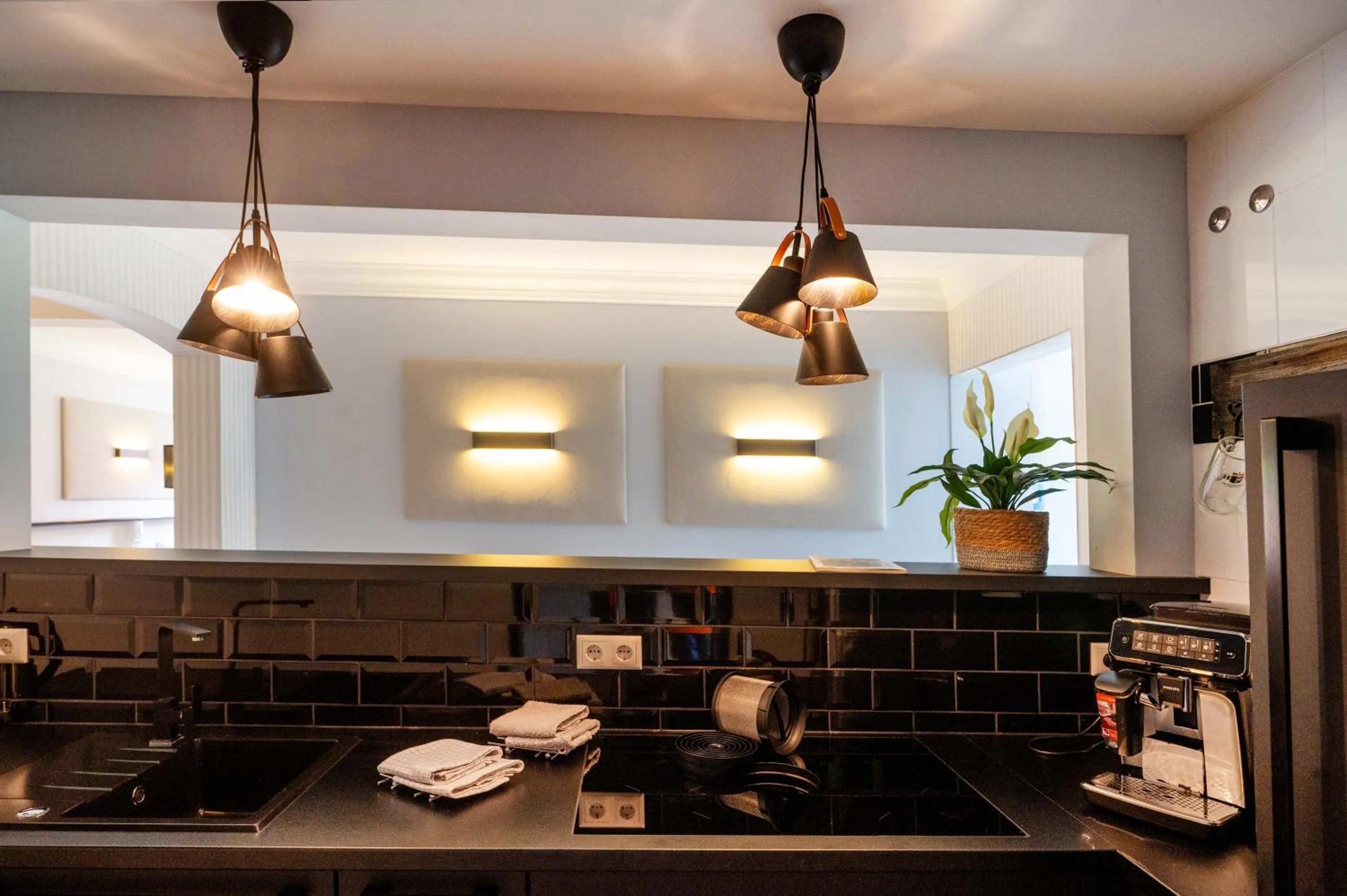 Kitchen or kitchenette in ALPENLIEBE - Sauna & Whirlpool - APARTments