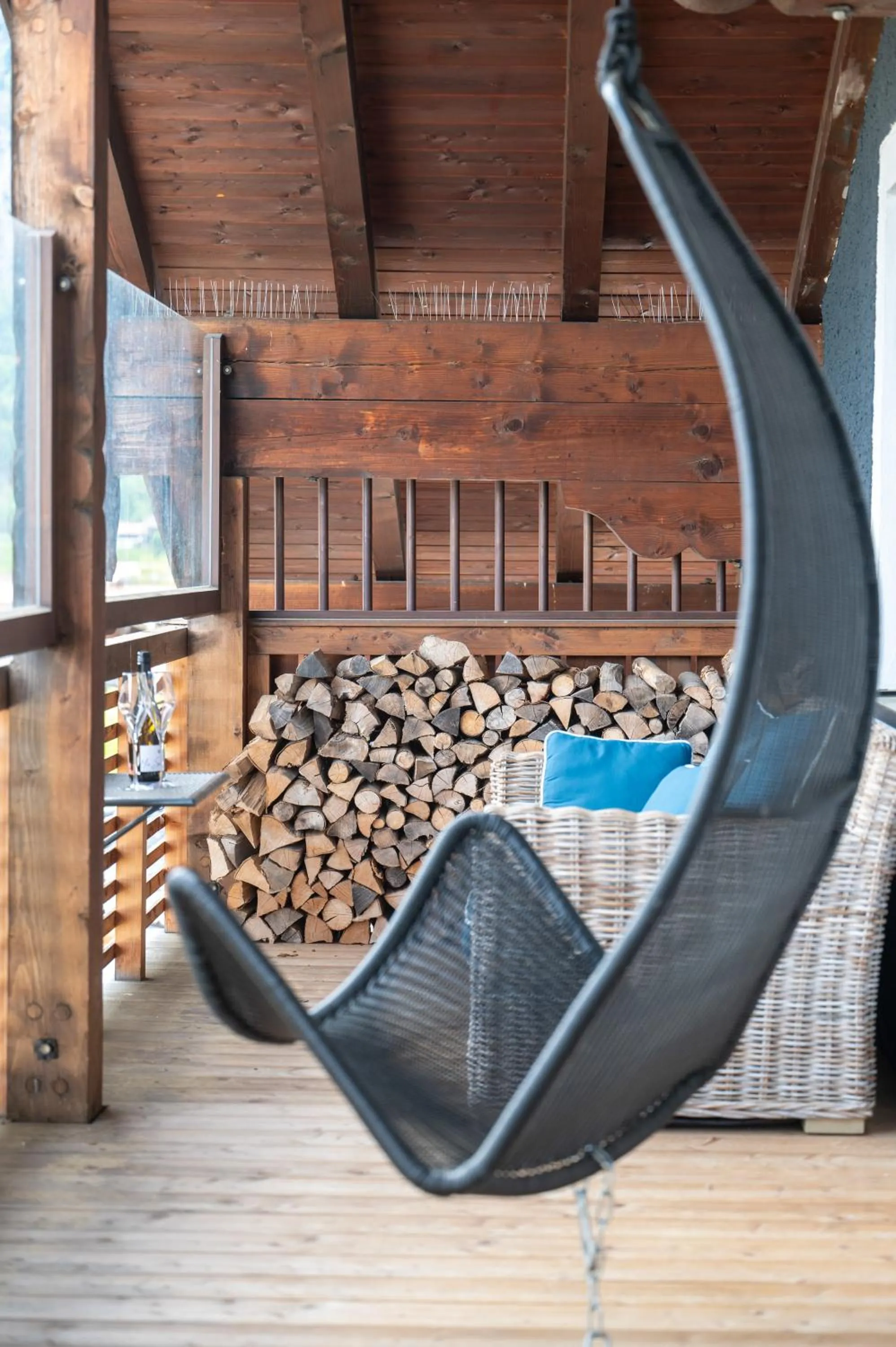 Balcony/Terrace in ALPENLIEBE - Sauna & Whirlpool - APARTments