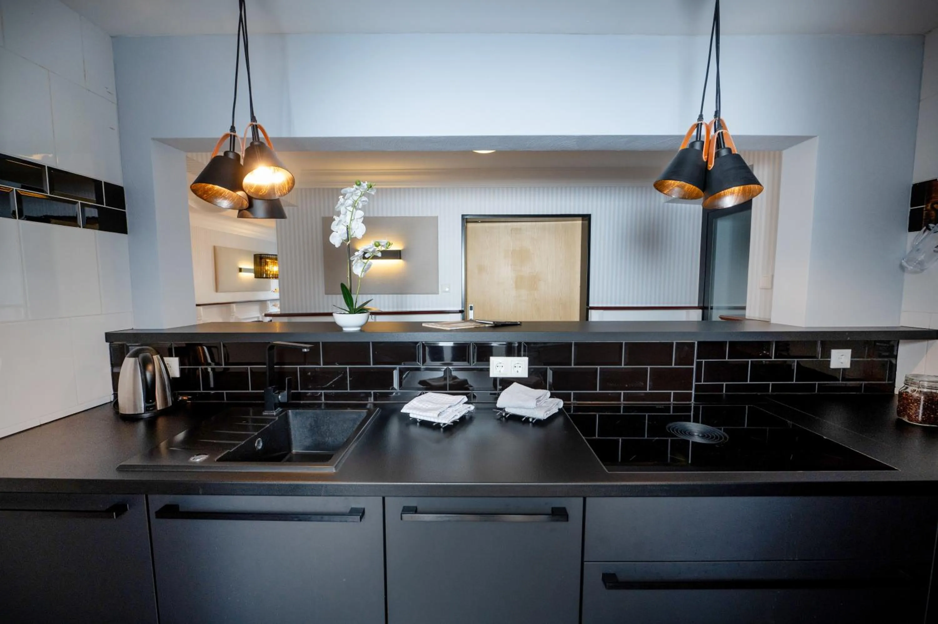 Kitchen or kitchenette in ALPENLIEBE - Sauna & Whirlpool - APARTments