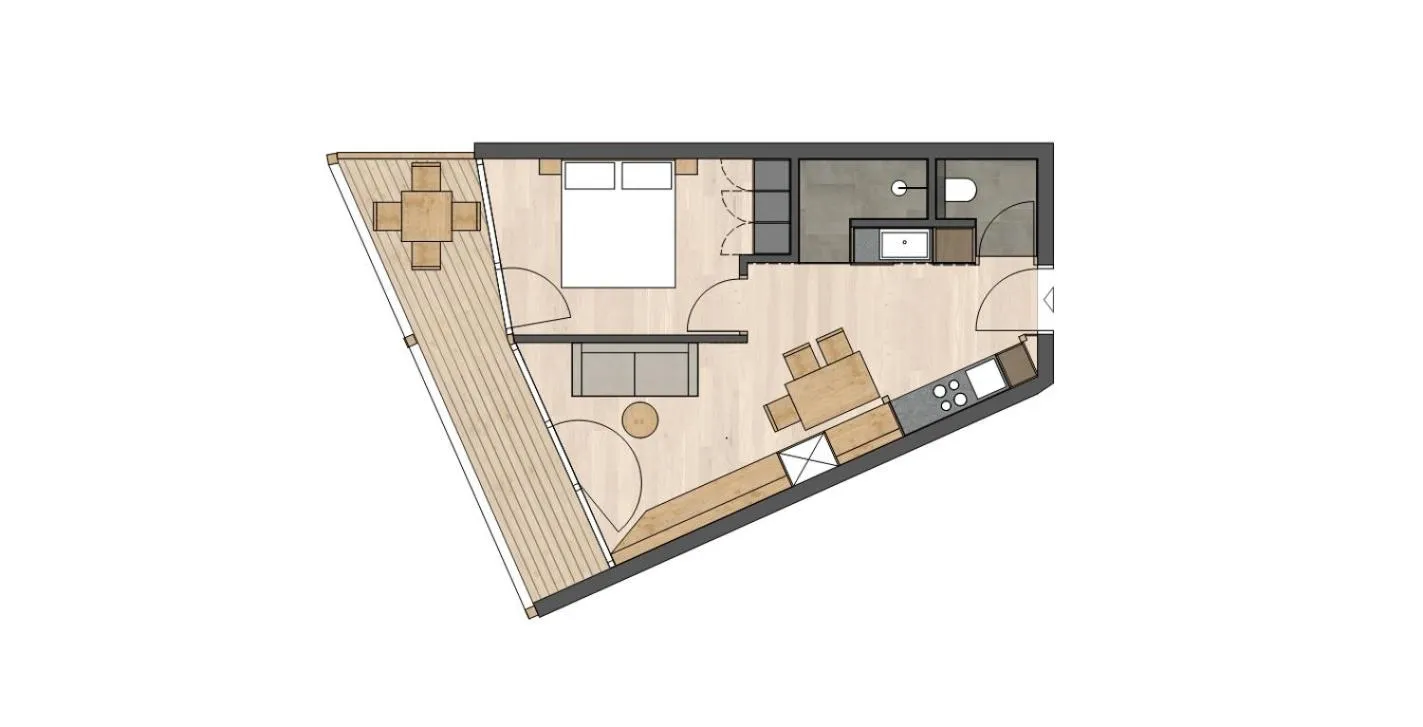 Floor plan in Panoramic Suites Winzerhöhe