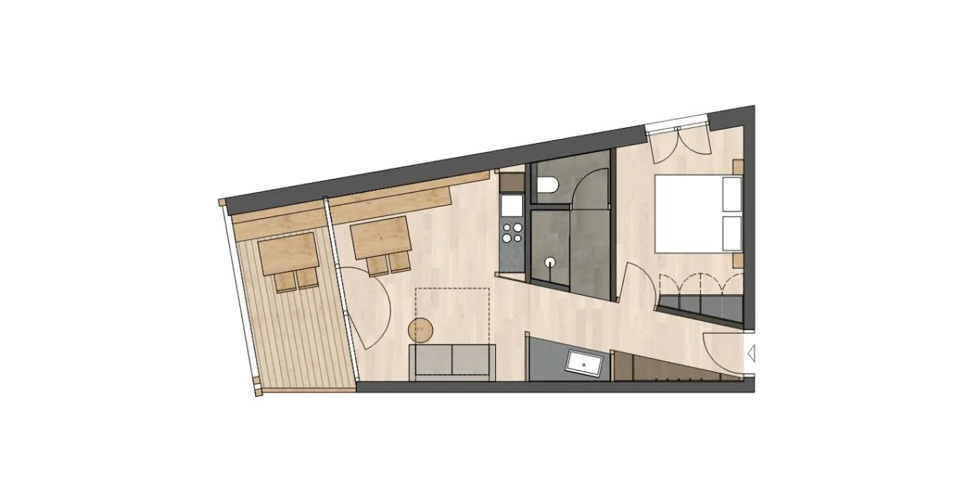 Floor plan in Panoramic Suites Winzerhöhe