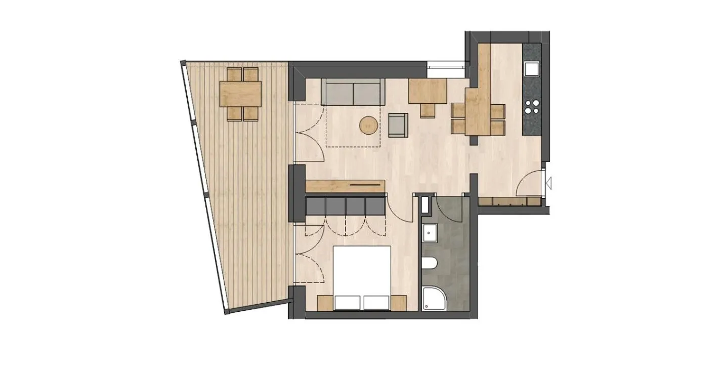 Floor plan in Panoramic Suites Winzerhöhe