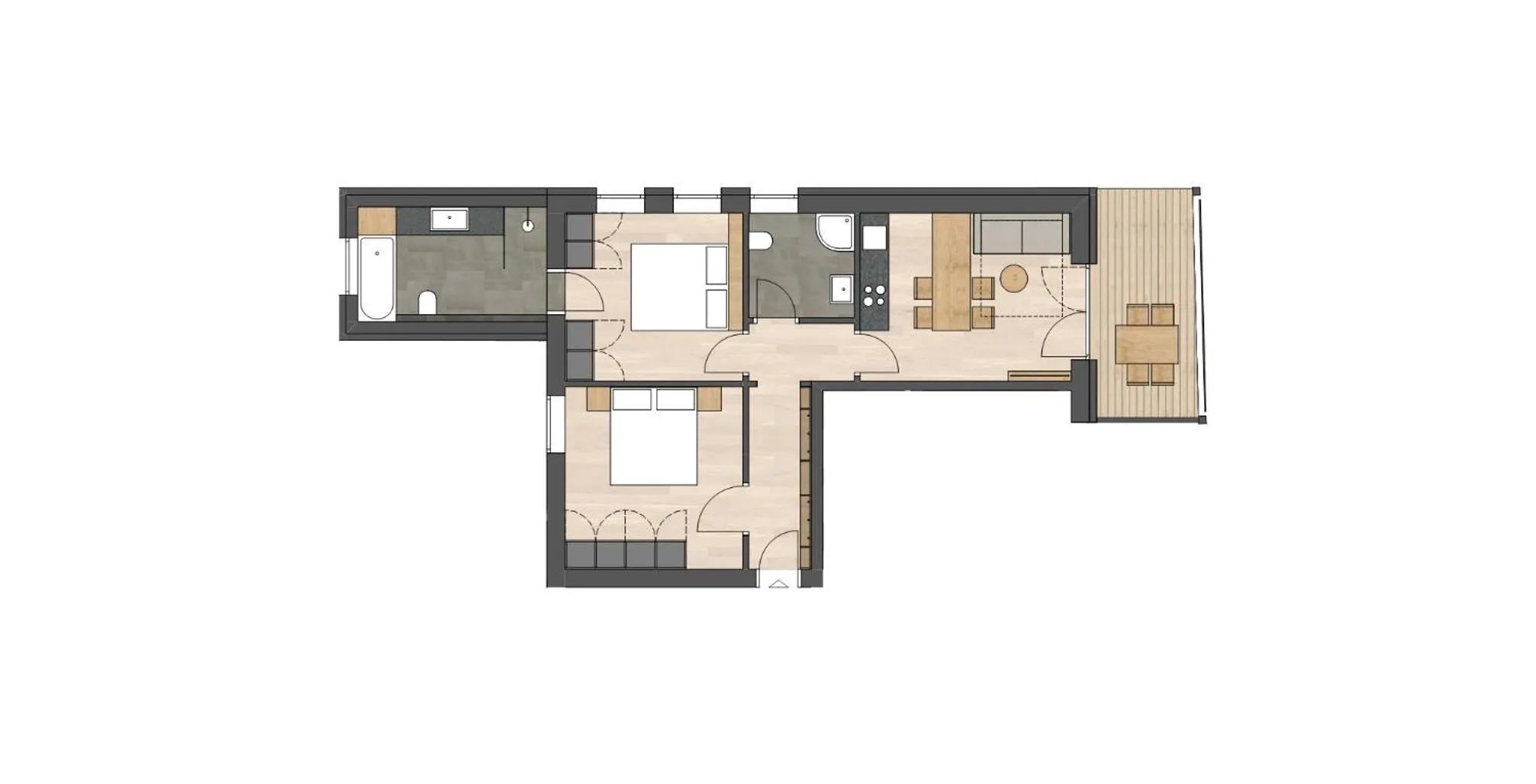 Floor plan in Panoramic Suites Winzerhöhe