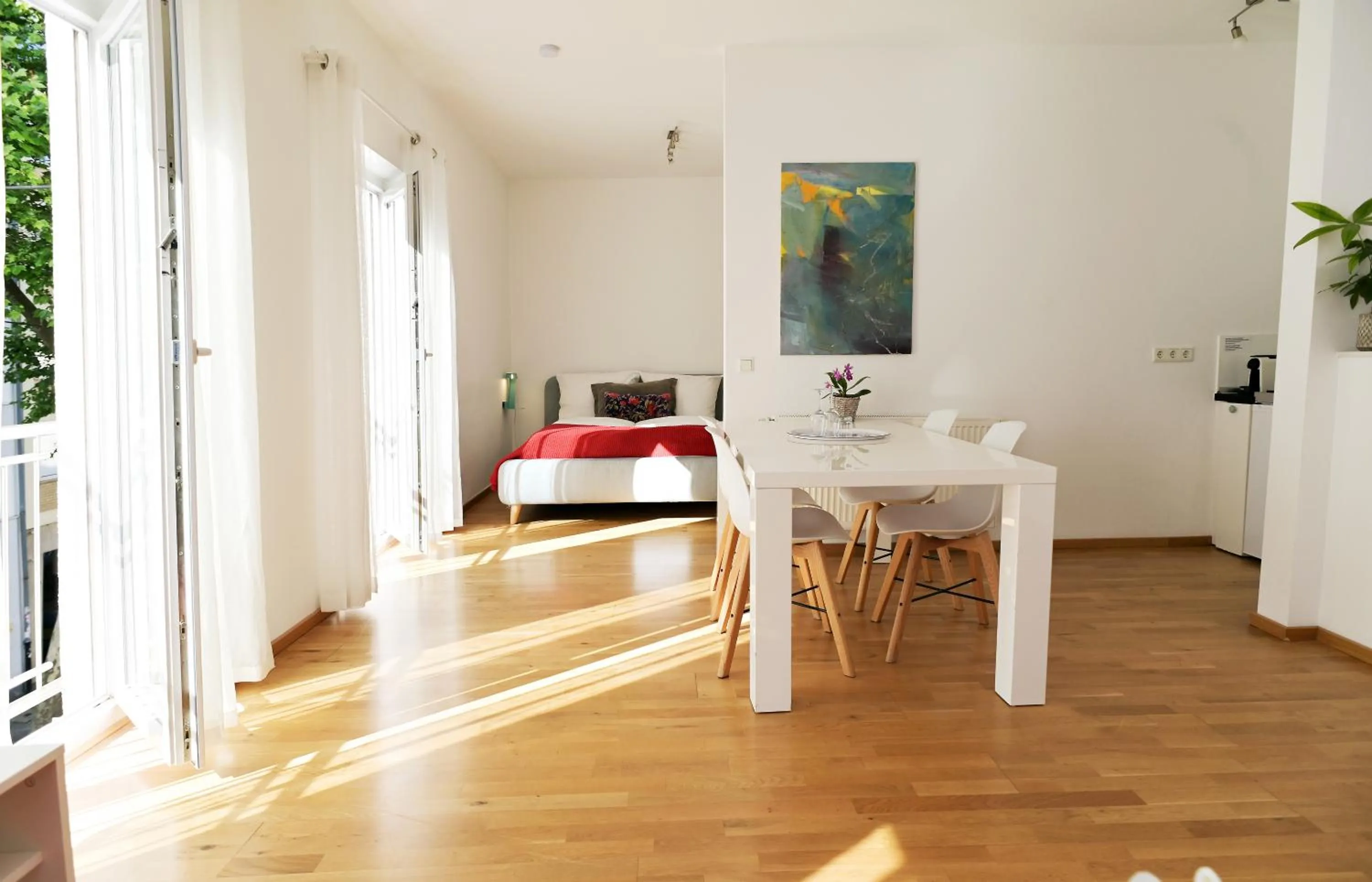 Bedroom in Victoria Apartments