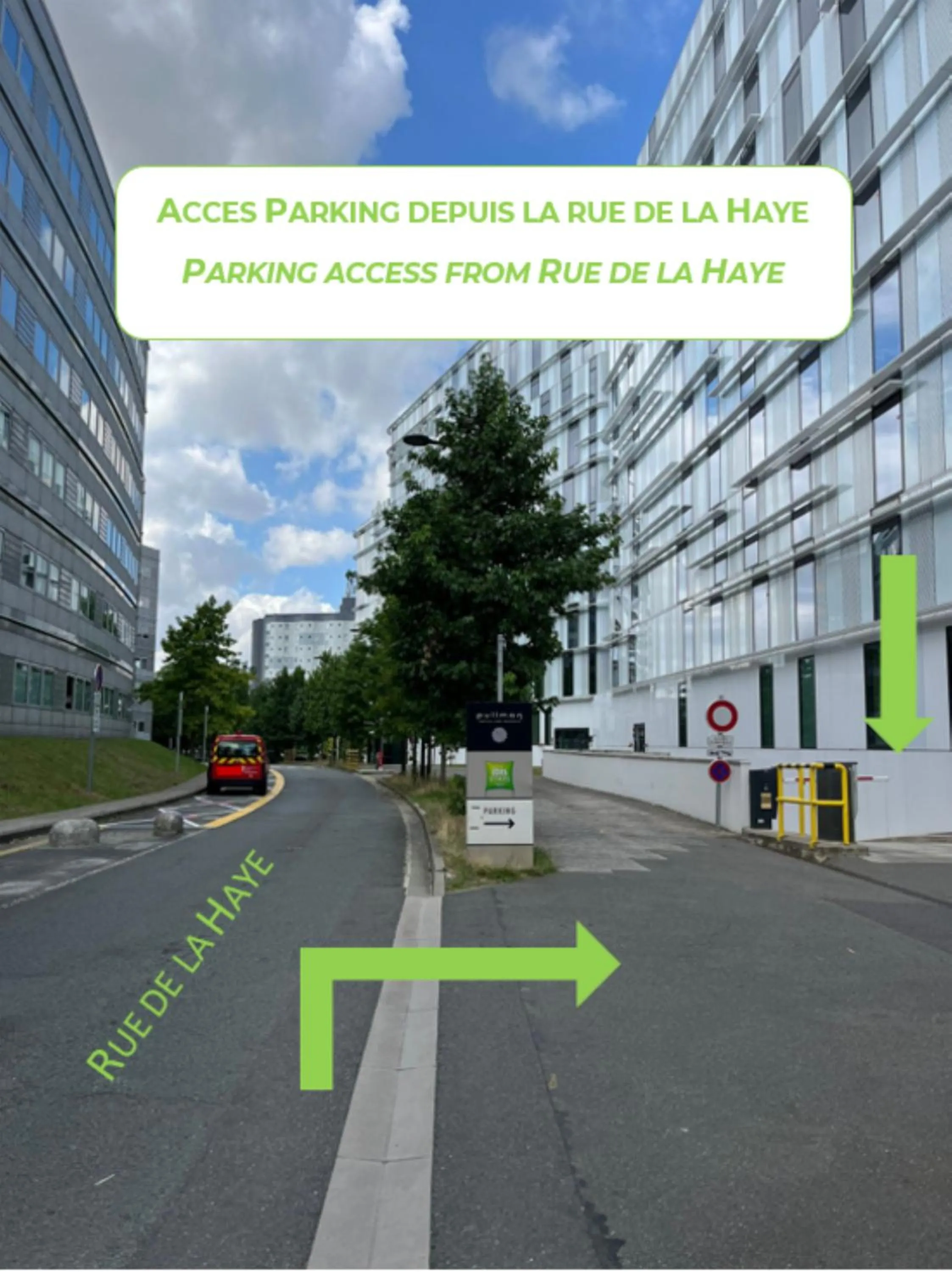Parking in ibis Styles Paris Charles de Gaulle Airport
