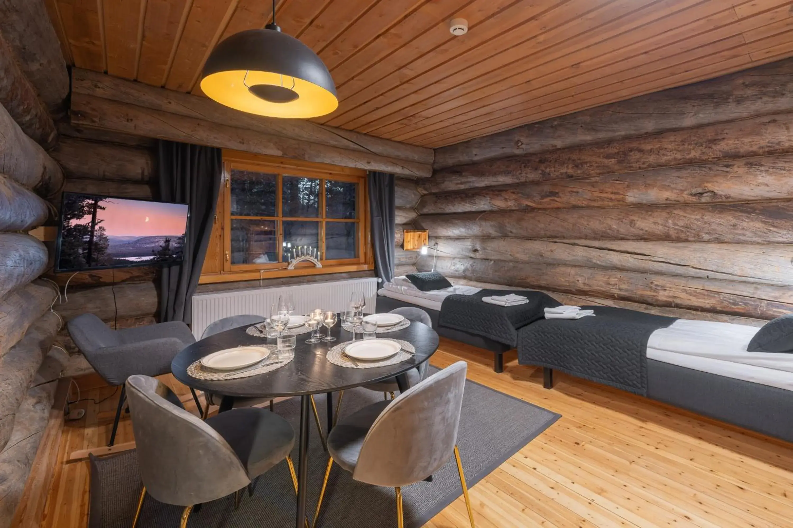 One-Bedroom Apartment in Kuukkeli Log Houses Aurora Resort One-Bedroom Apartment in Kuukkeli Log Houses Aurora Resort