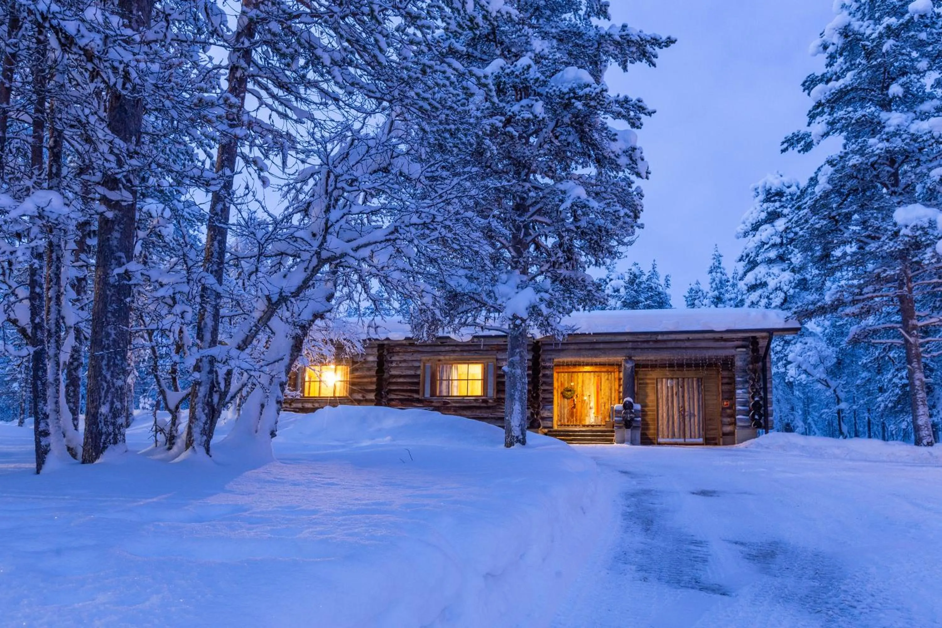 Property building in Kuukkeli Log Houses Aurora Resort