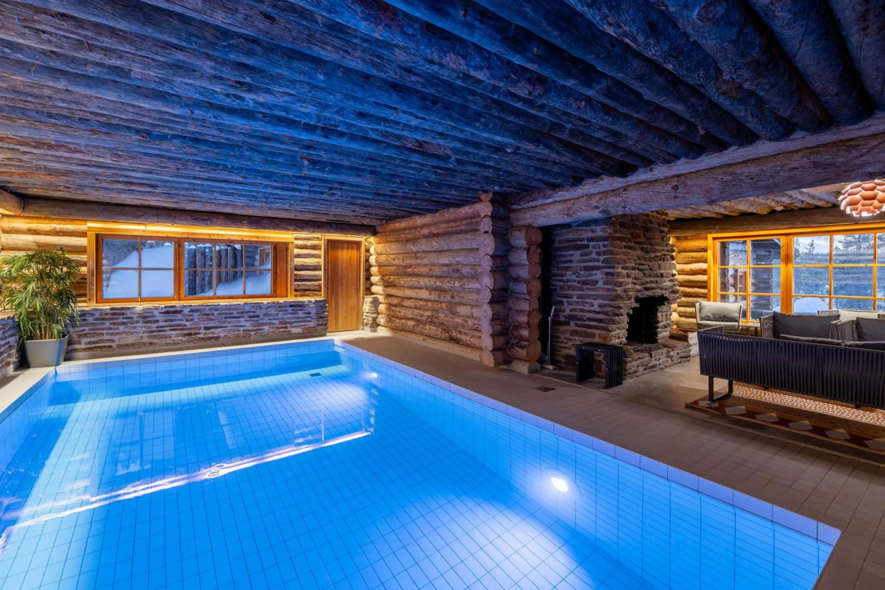 Spa and wellness centre/facilities in Kuukkeli Log Houses Aurora Resort