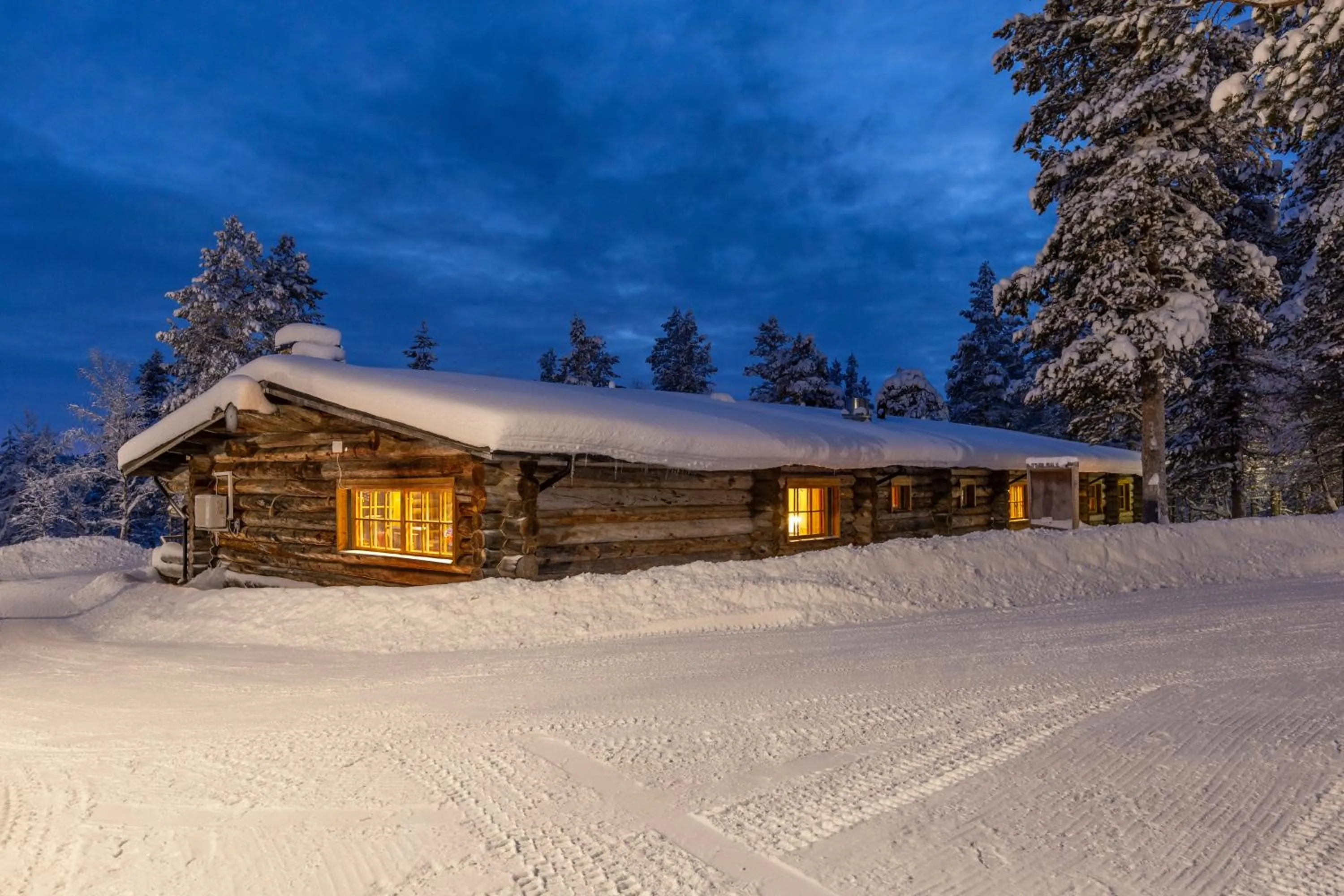 Property building in Kuukkeli Log Houses Aurora Resort