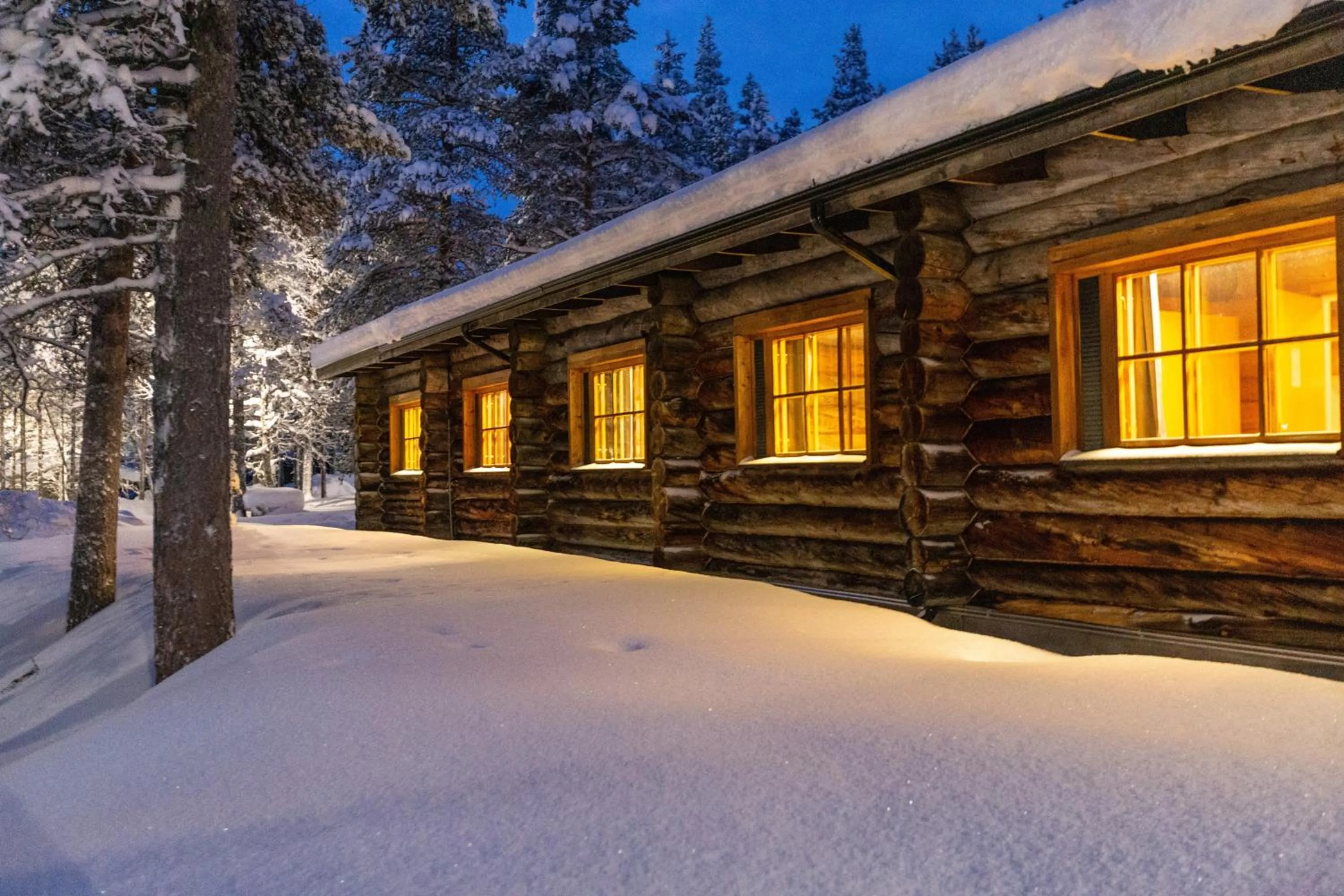Property building in Kuukkeli Log Houses Aurora Resort