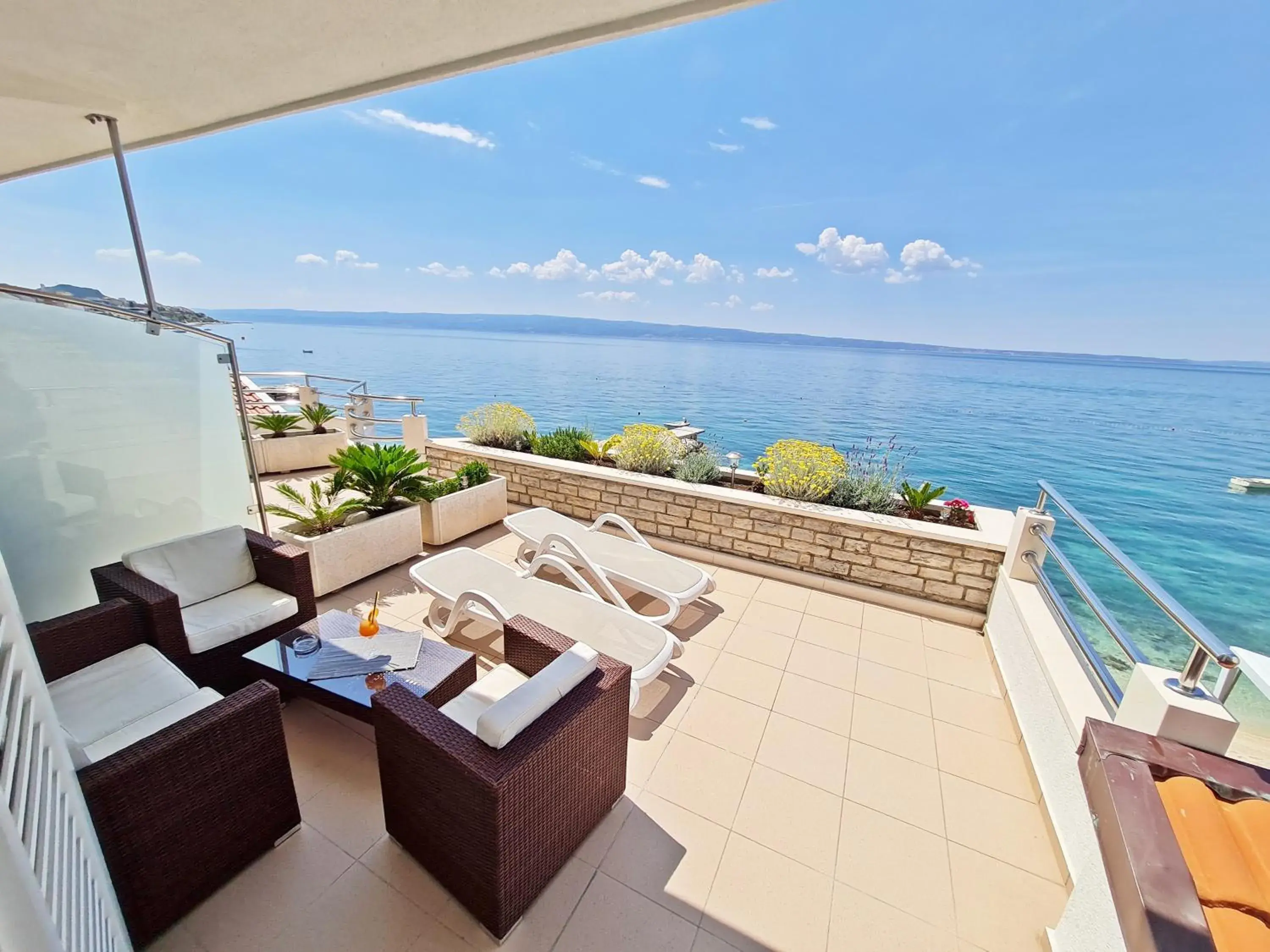 Comfort Double Room with Terrace and Sea View in Hotel Sunce Comfort Double Room with Terrace and Sea View in Hotel Sunce