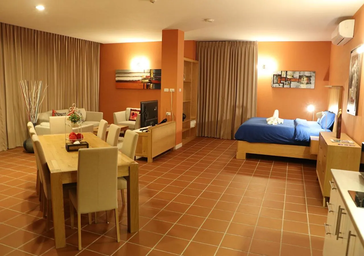 Bed in GrandBlue Resort & Beachclub