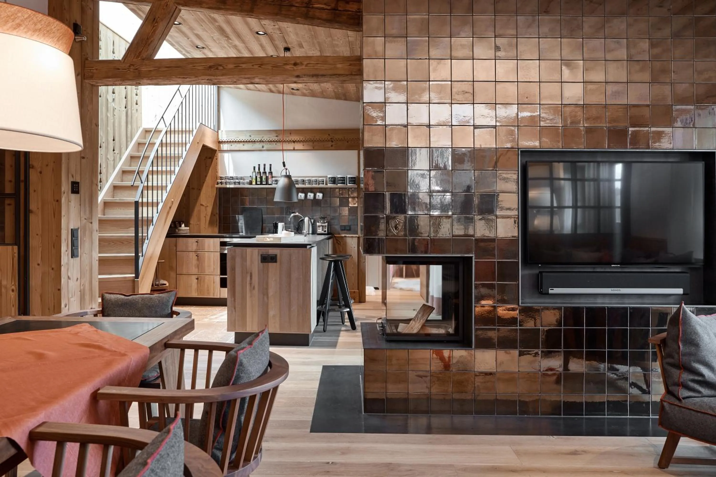 Living room in Kitzbühel Lodge