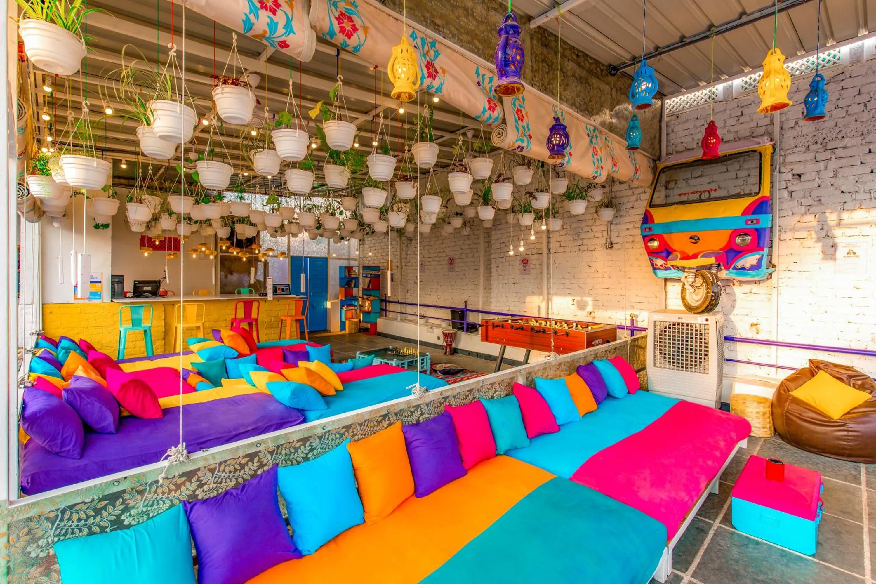 Seating area in goSTOPS Udaipur