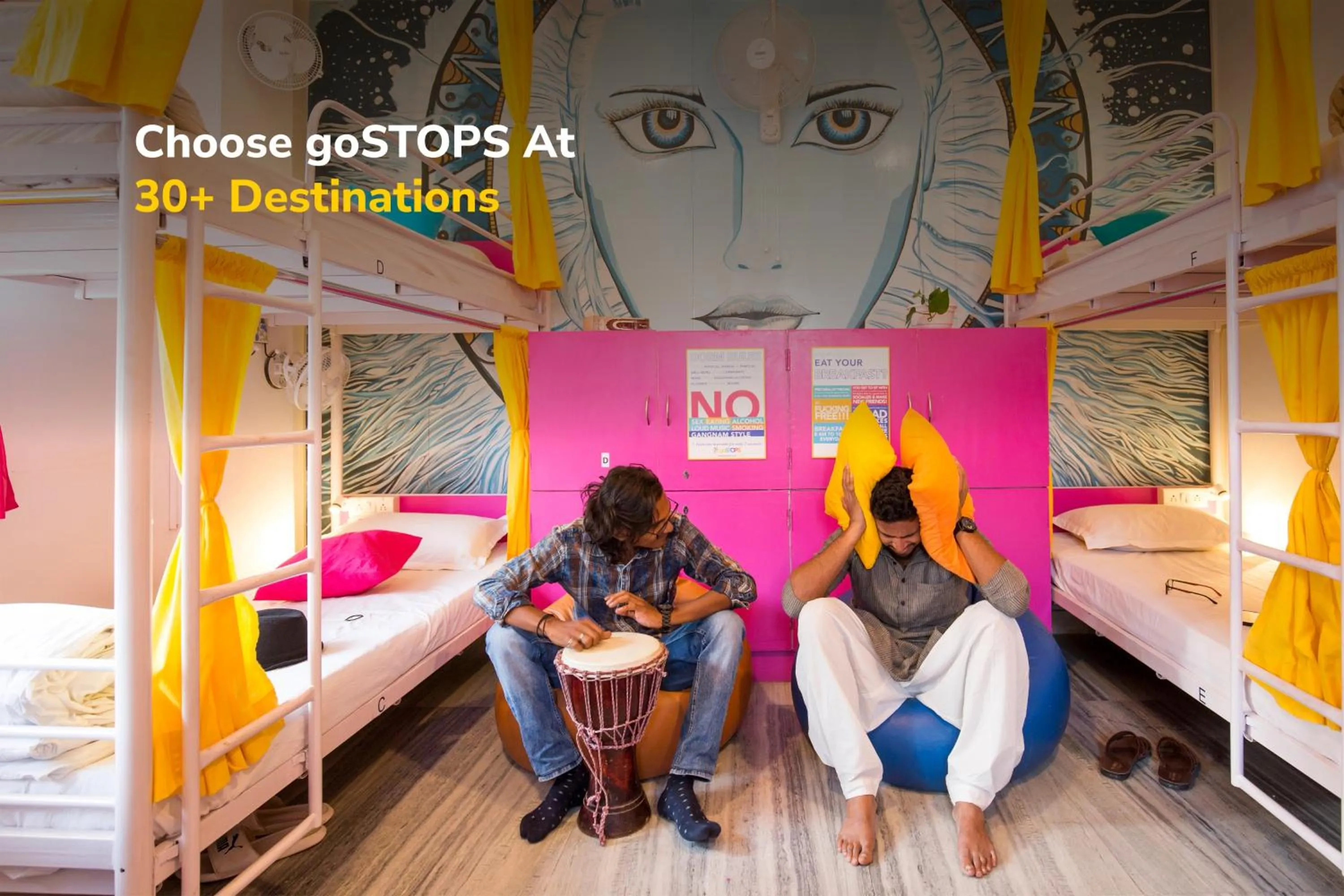 Bed in goSTOPS Udaipur