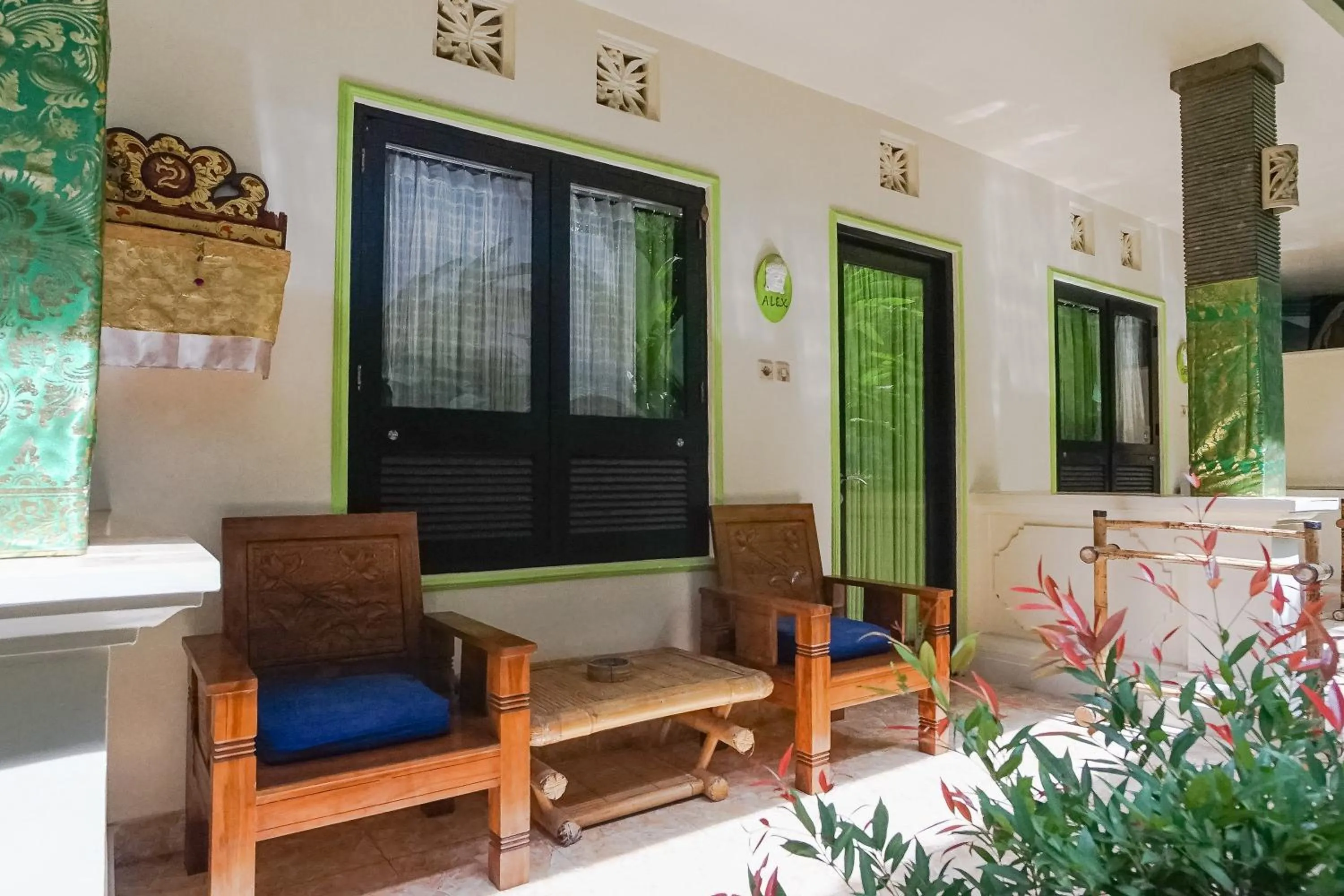 Balcony/Terrace in Green View Ubud Hostel Bali
