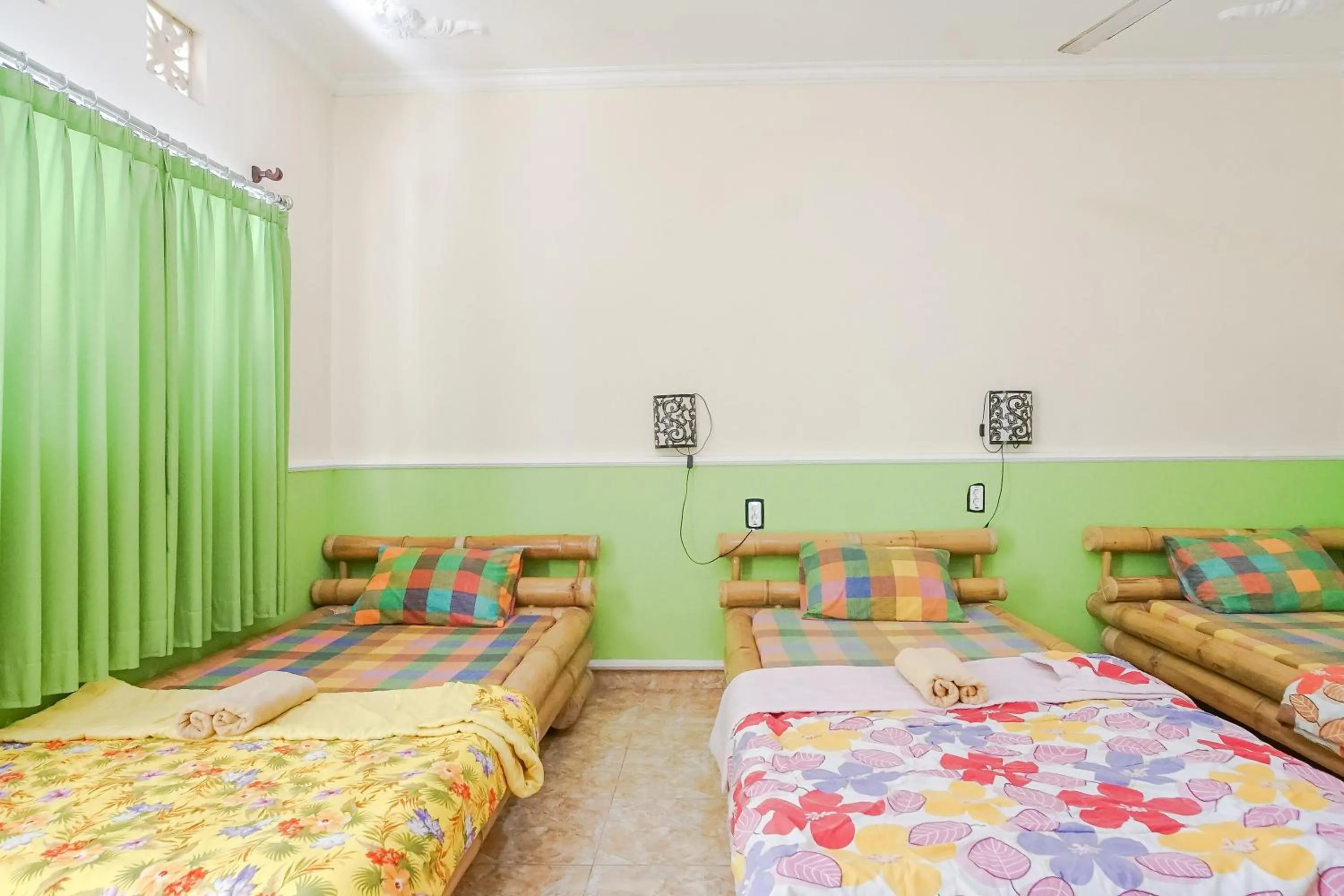 Bed in Green View Ubud Hostel Bali