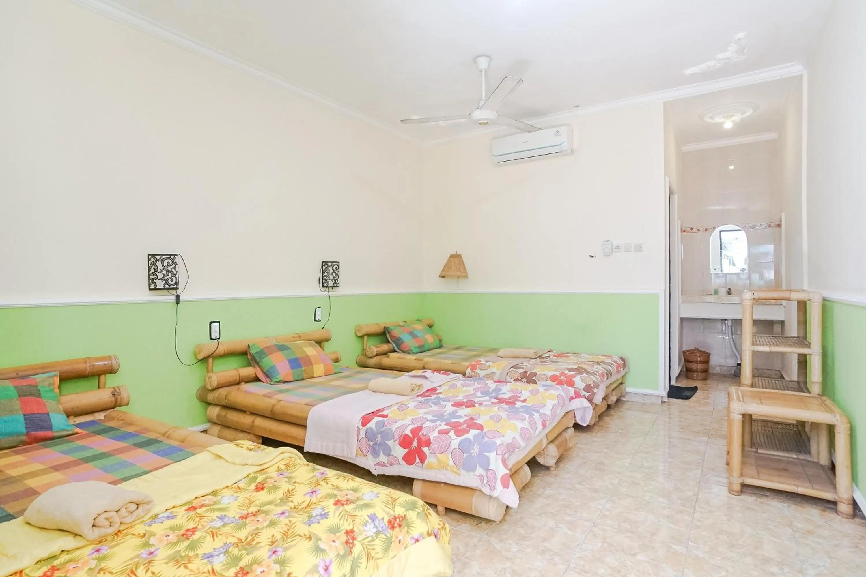 Bed in Green View Ubud Hostel Bali