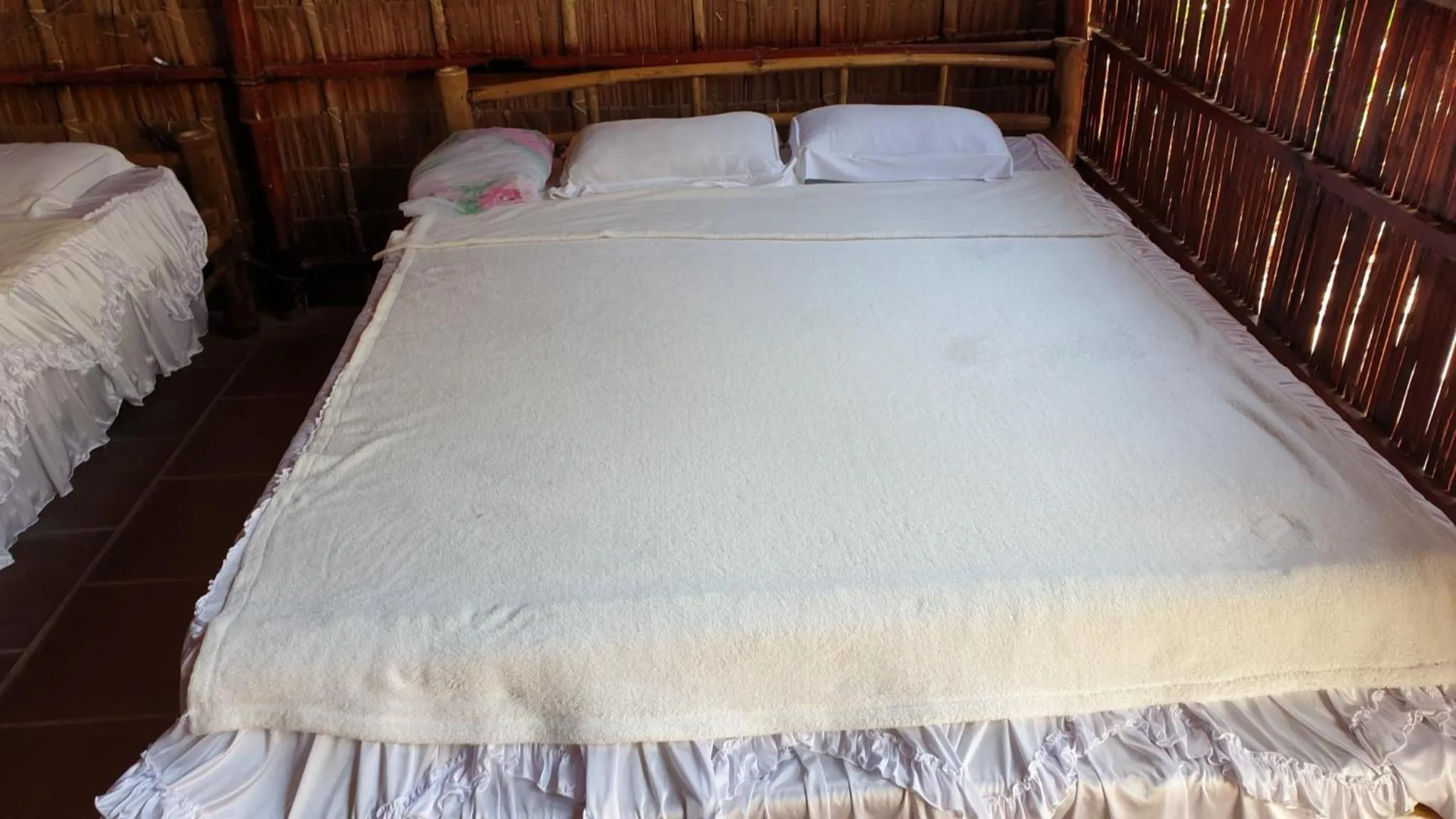 Bed in Chau Doc Homestay