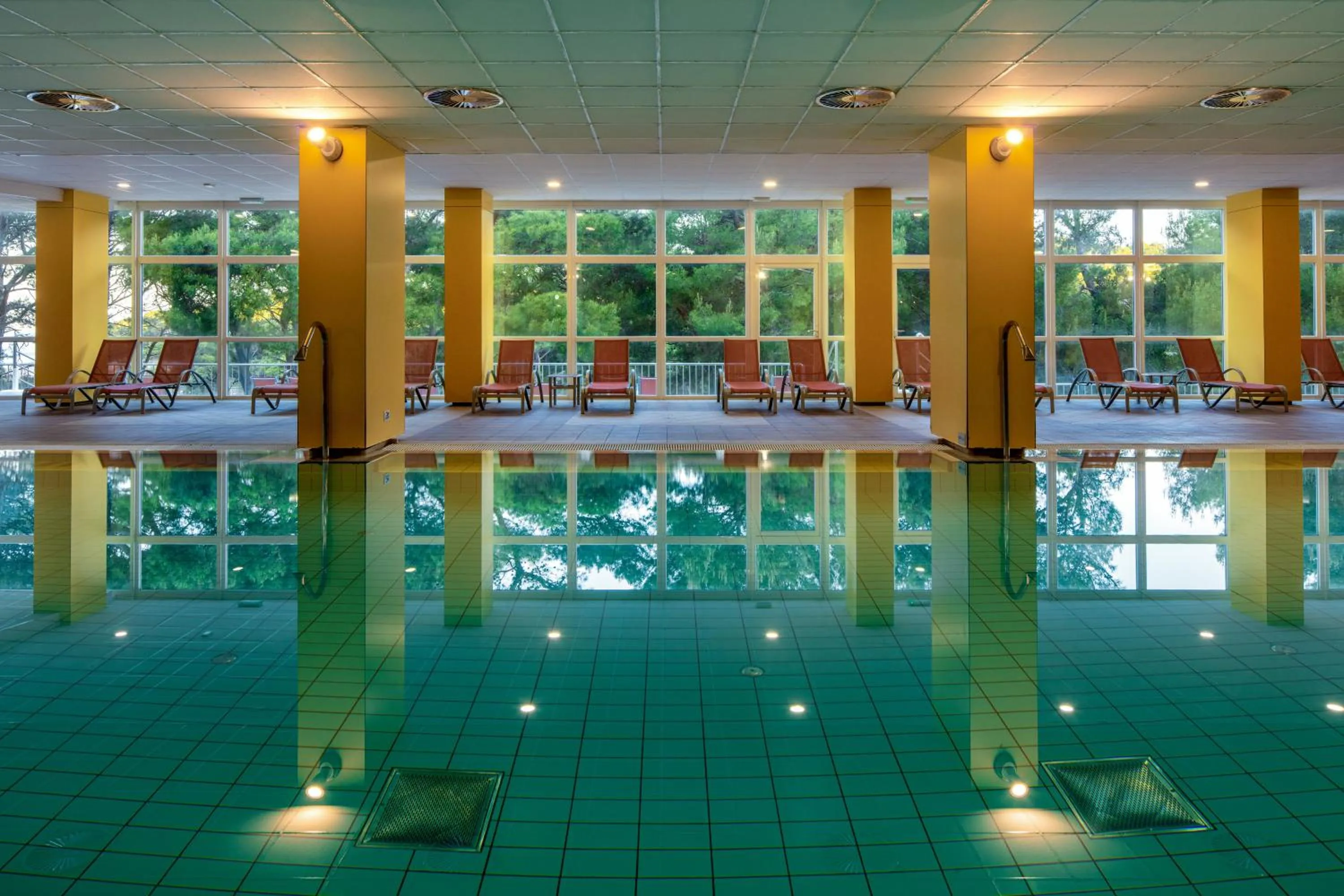 Pool view in Hotel Aurora