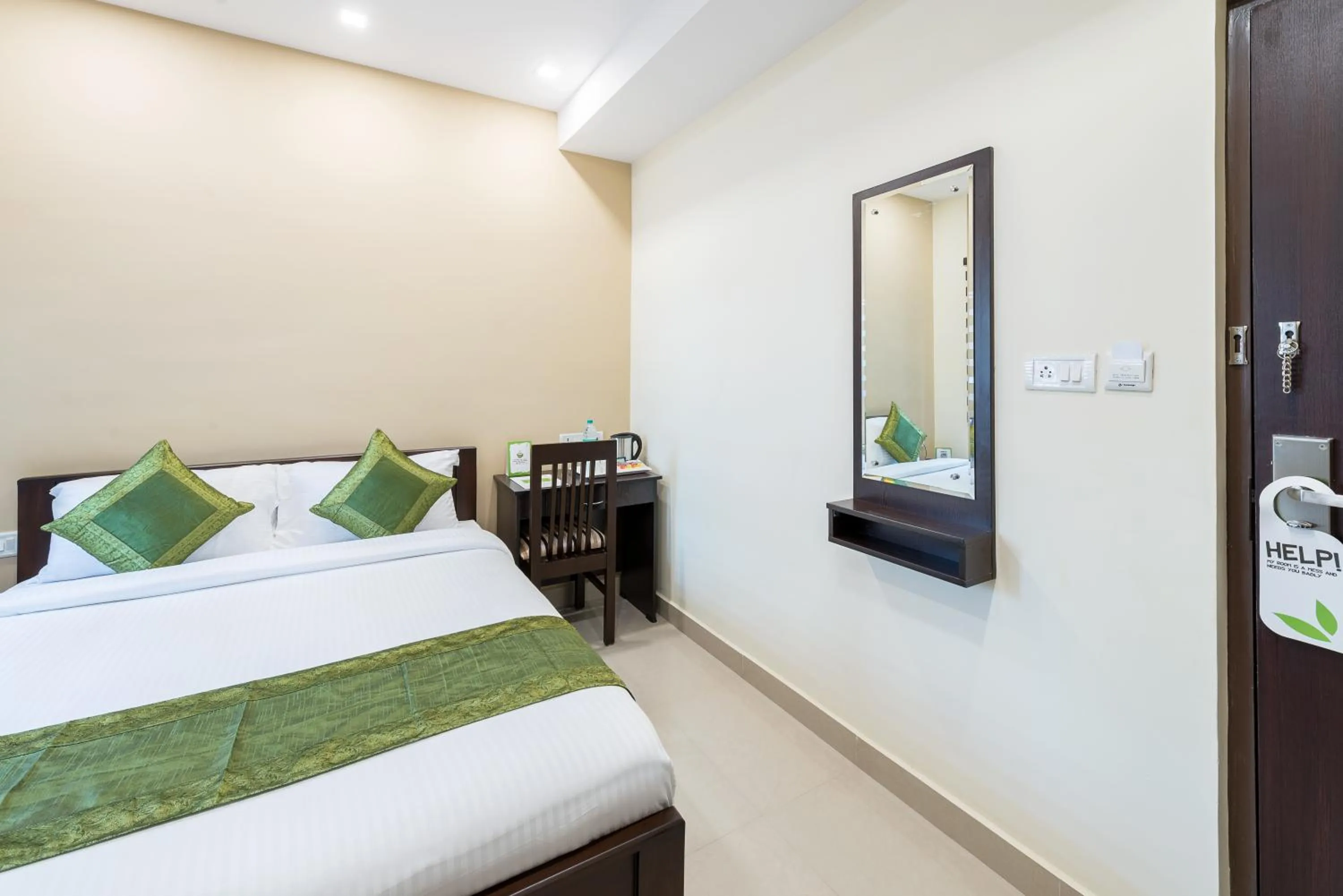 Bedroom, Bed in Treebo Adin Residence Chennai Trade Centre