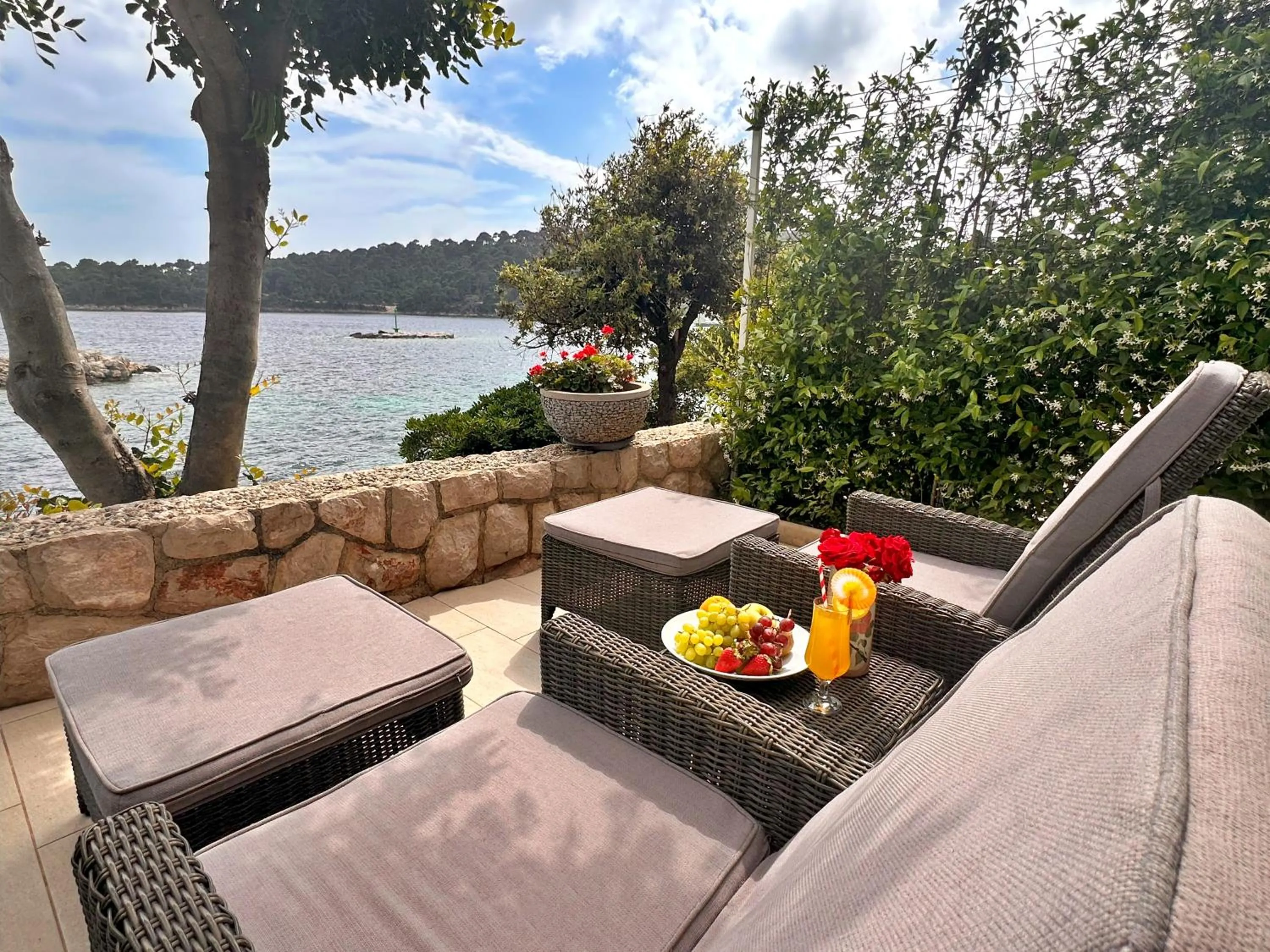 Balcony/Terrace in Hotel Bozica Dubrovnik Islands
