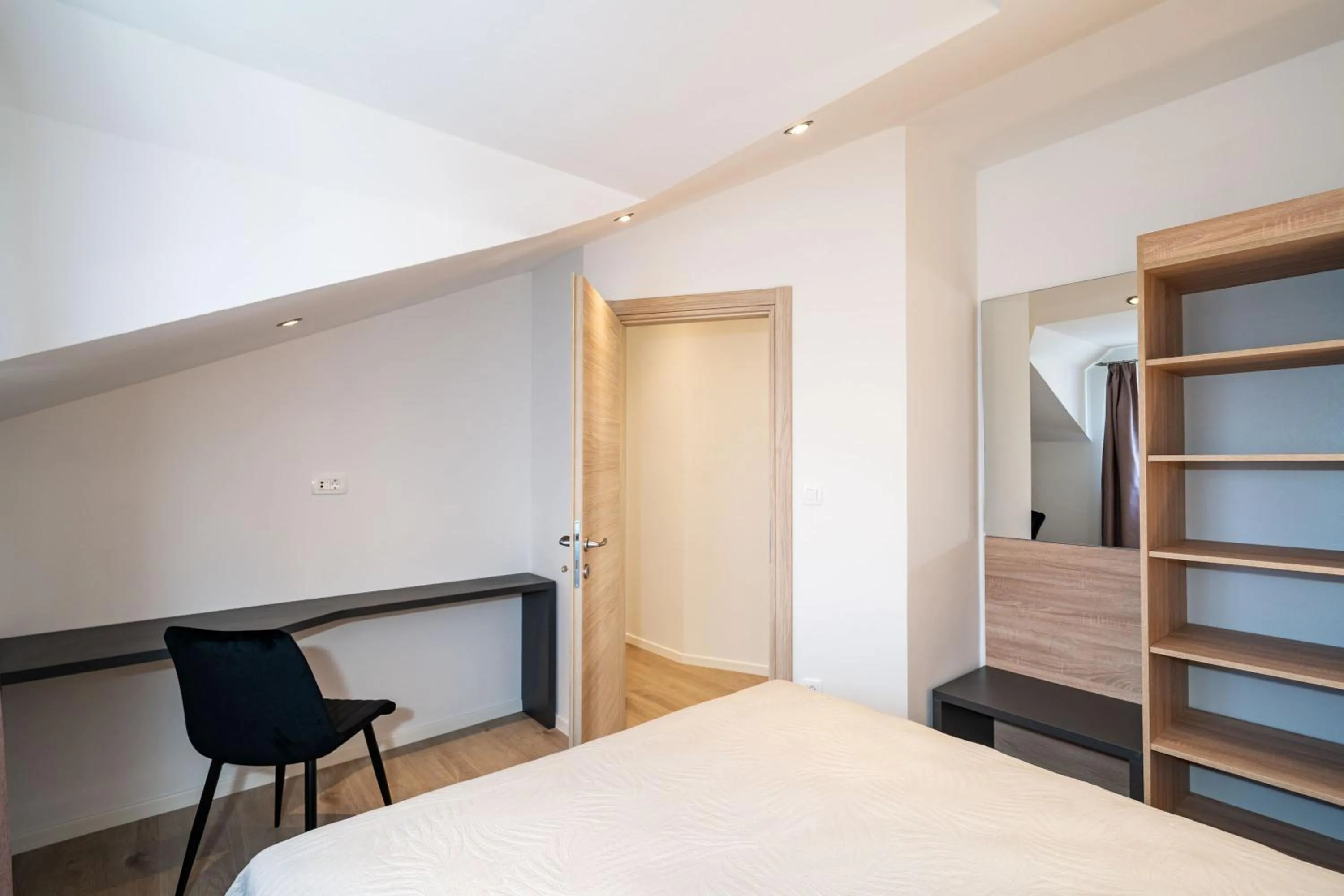 wardrobe, Bed in Bacan Serviced Apartments