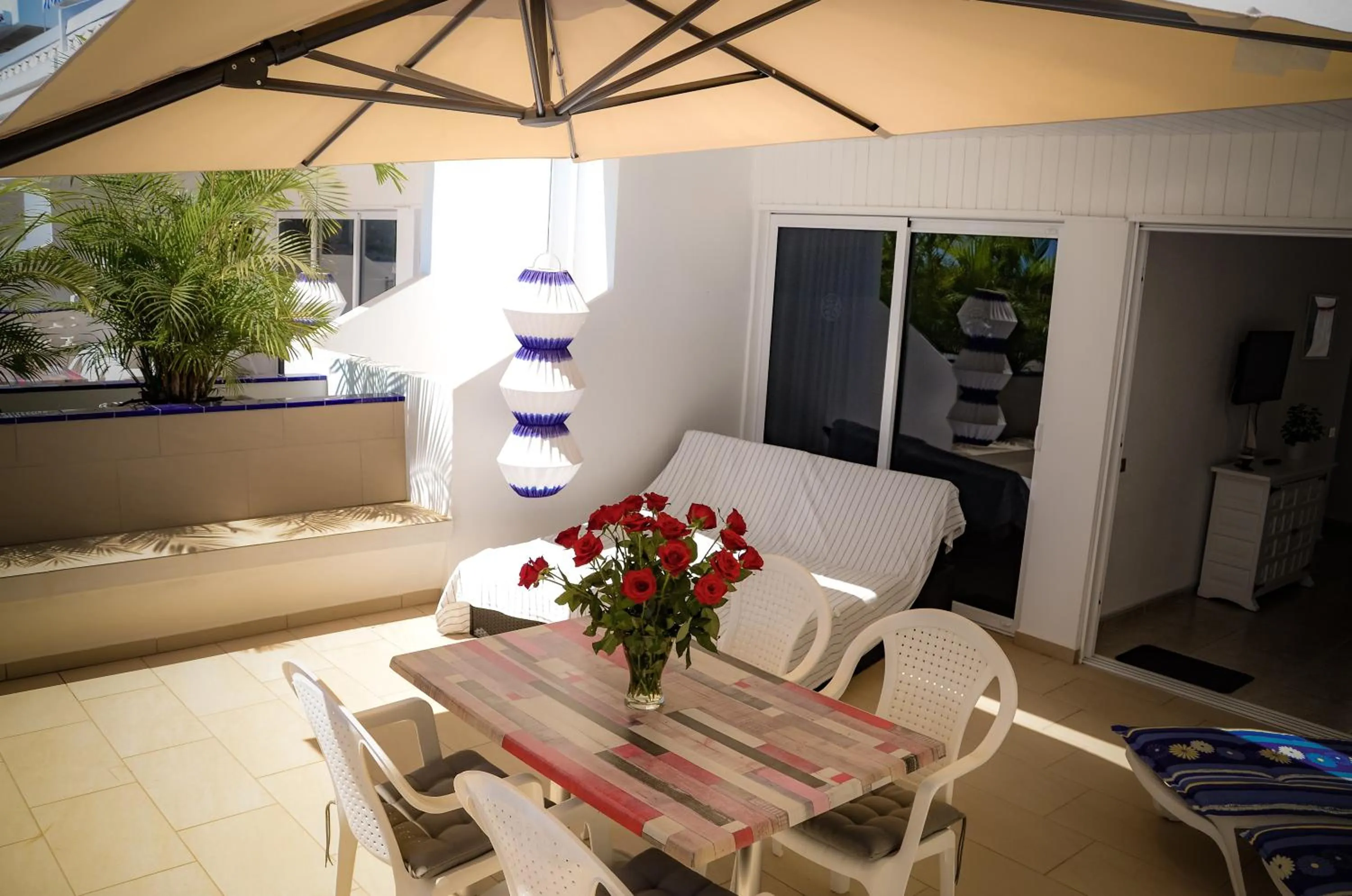 Patio in Calypso Oasis Apartments