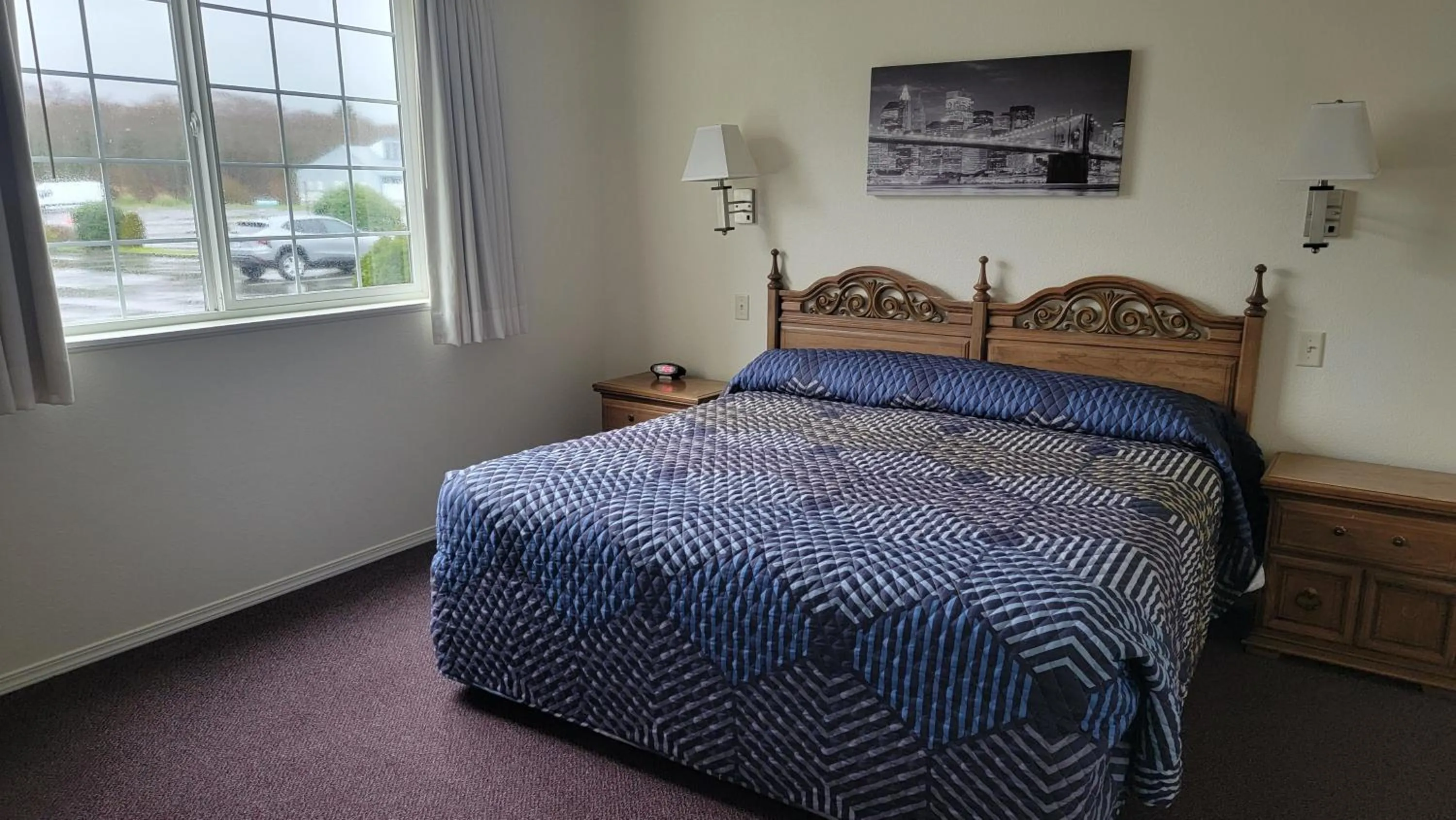 Bed in Oceanview Inn and Suites