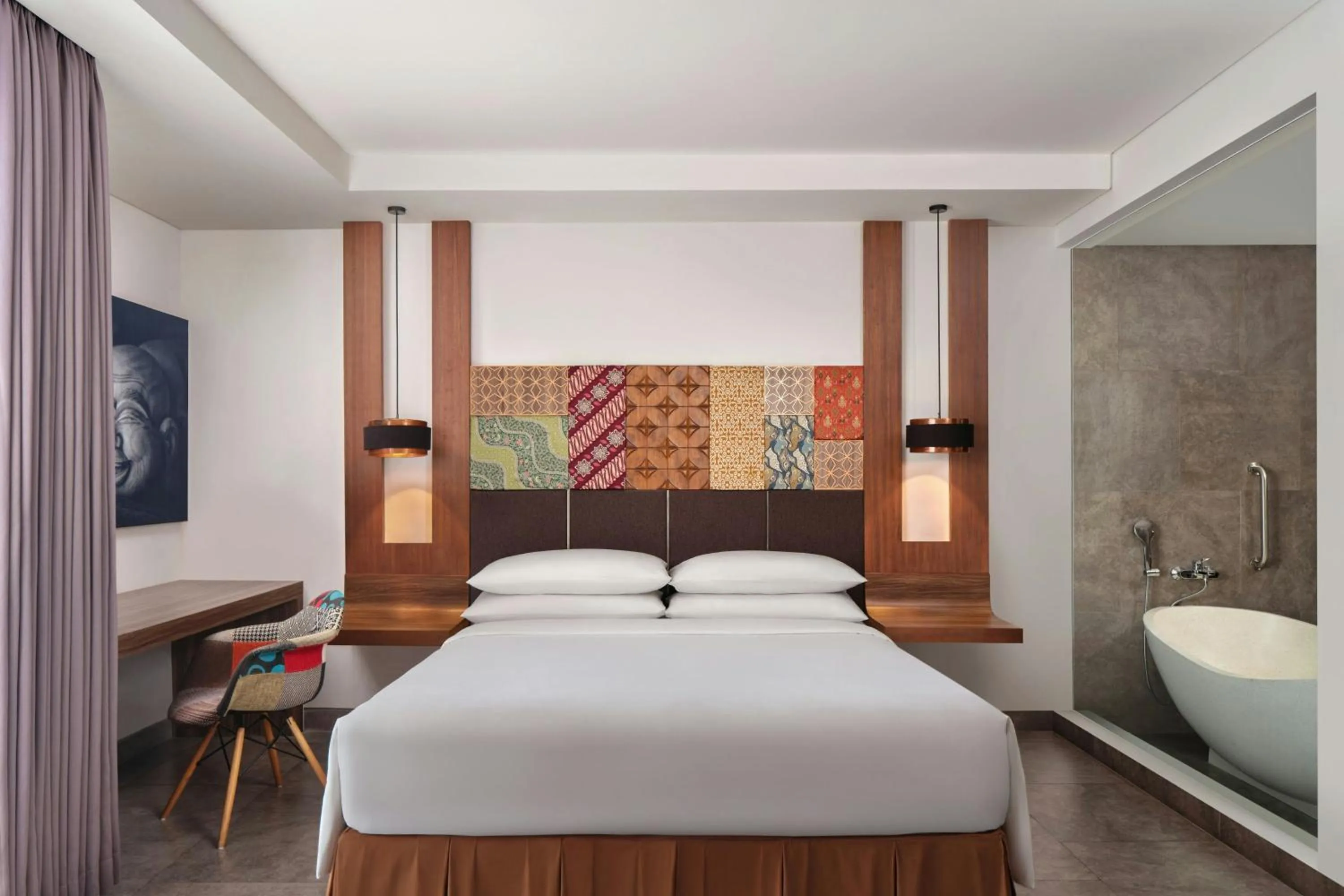 Bathroom, Bed in Fairfield by Marriott Bali South Kuta