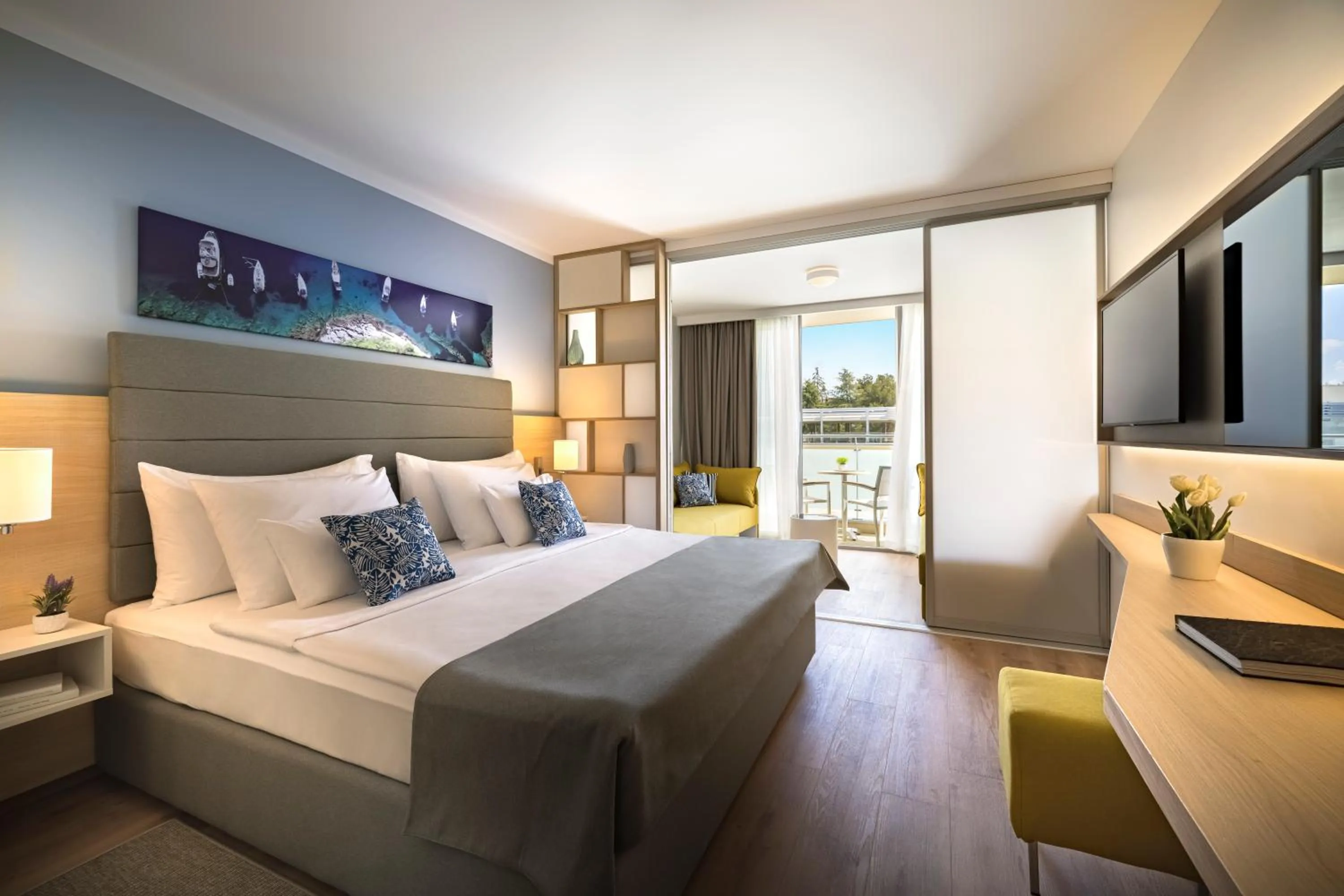 Bedroom, Bed in Valamar Parentino Hotel