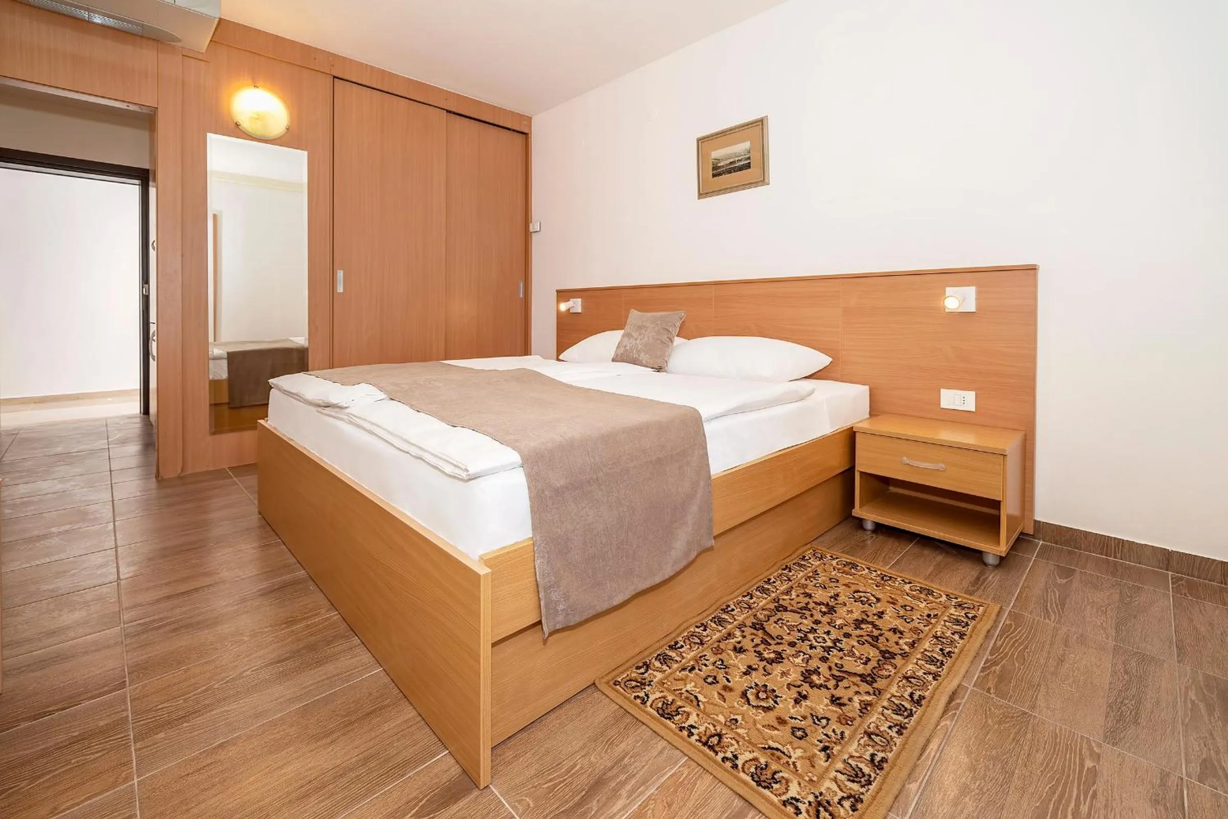 Bed in Hotel Omorika