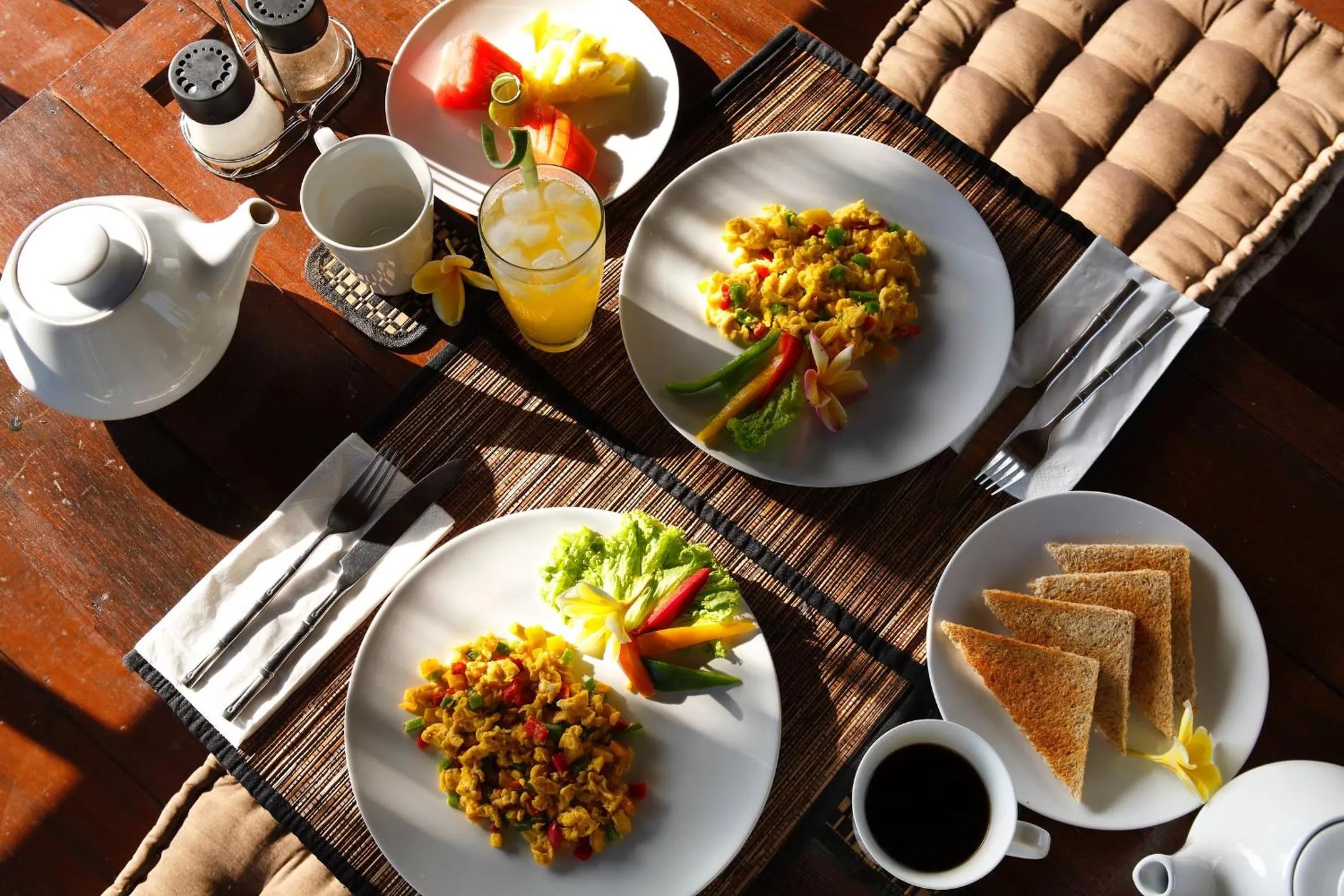 Food and drinks in Satori Villas Bali