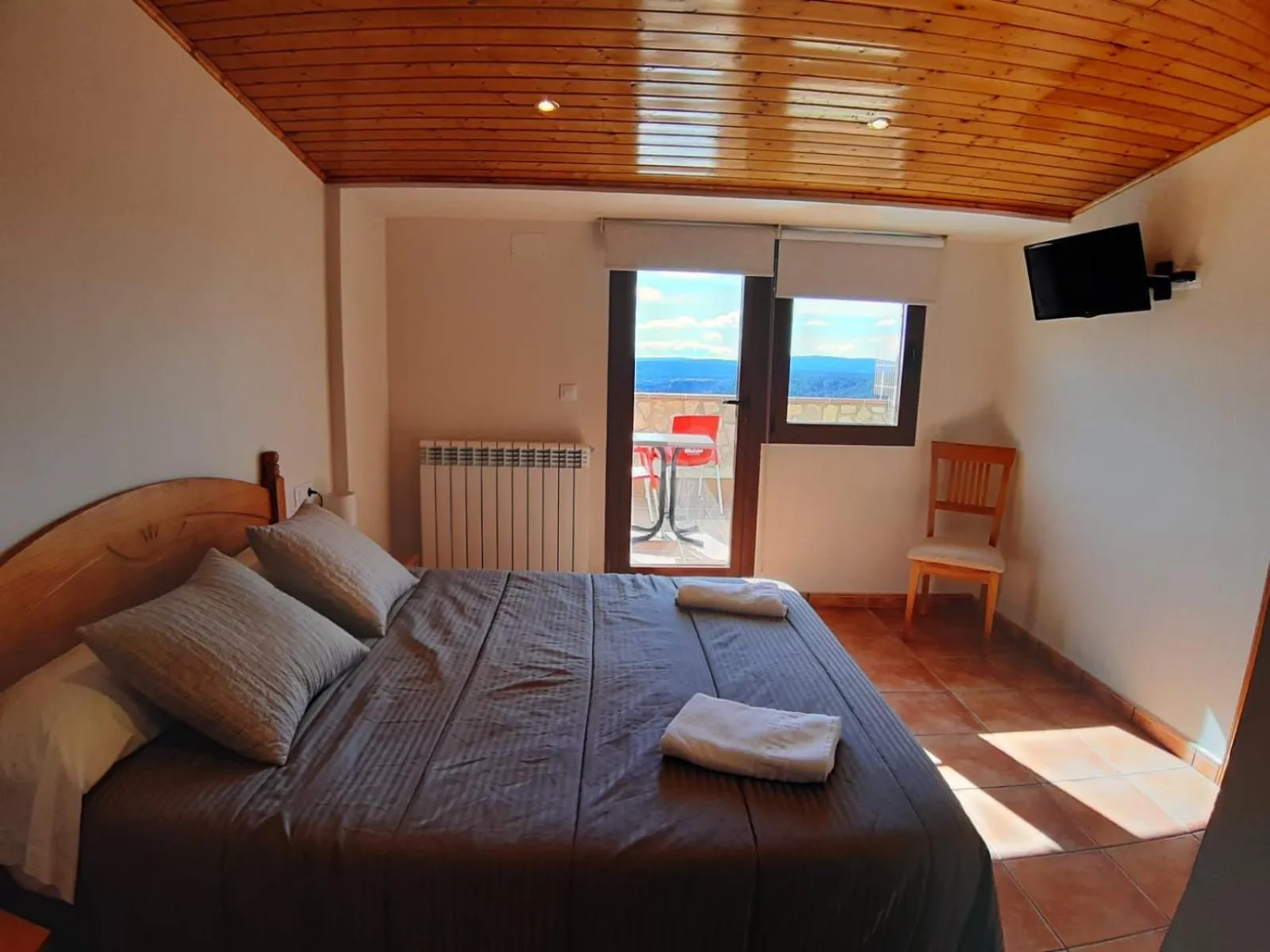 Bed in Apartamentos Mirador de Gúdar