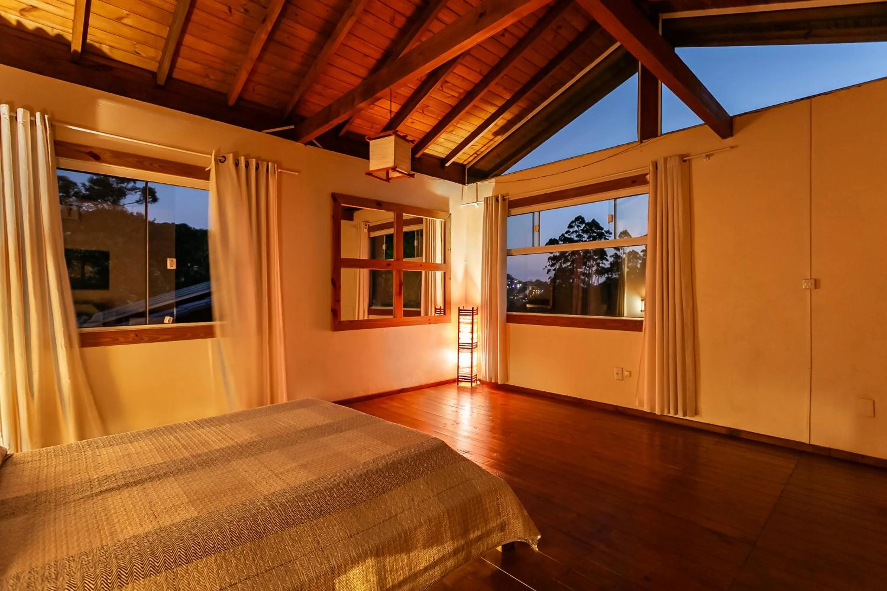 View (from property/room), Bed in Moradas do Vale Praia do Rosa