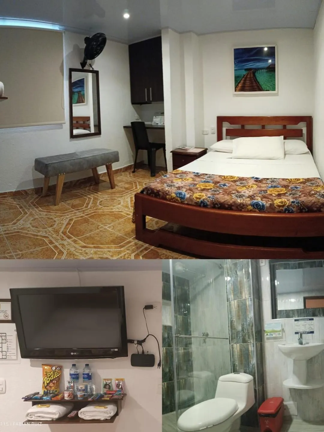 Bed in Hotel Confortel