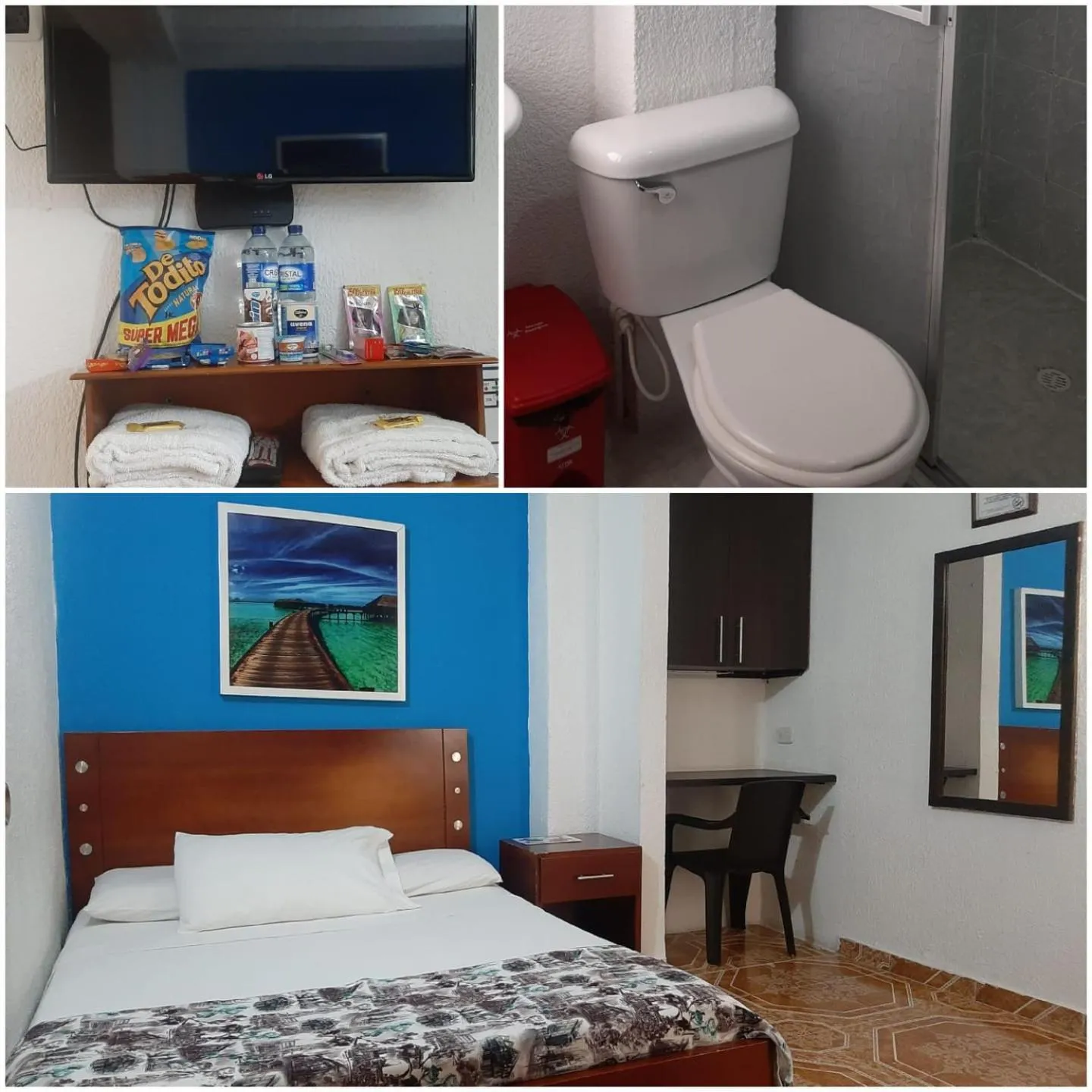 Bed in Hotel Confortel